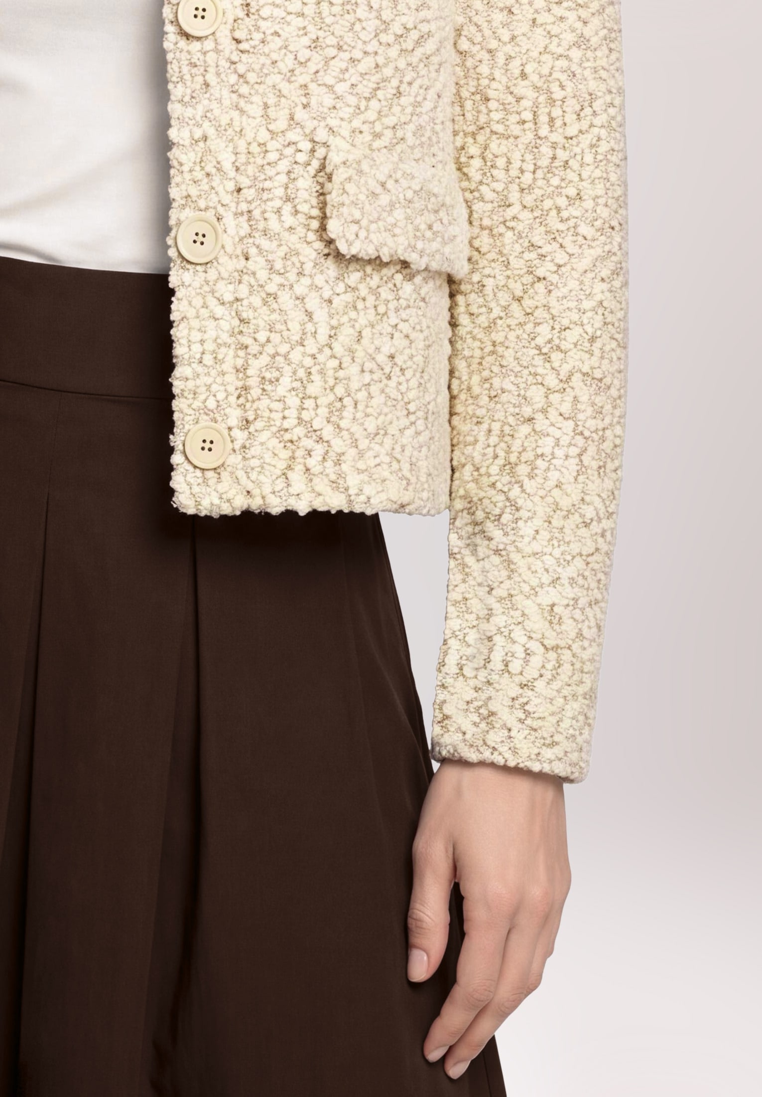 Cartoon Strickjacke »Damen mit Kragen« 1