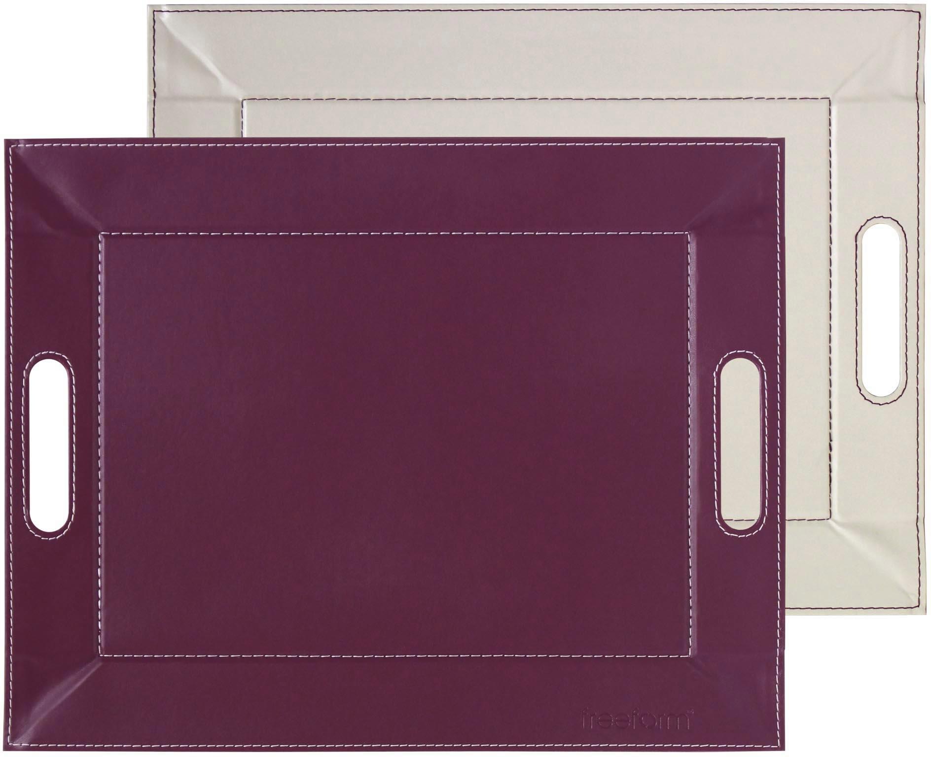 freeform Tablett "DUO, 2-farbiges Wendetablett, Tablett und Tisch-Set in ei günstig online kaufen