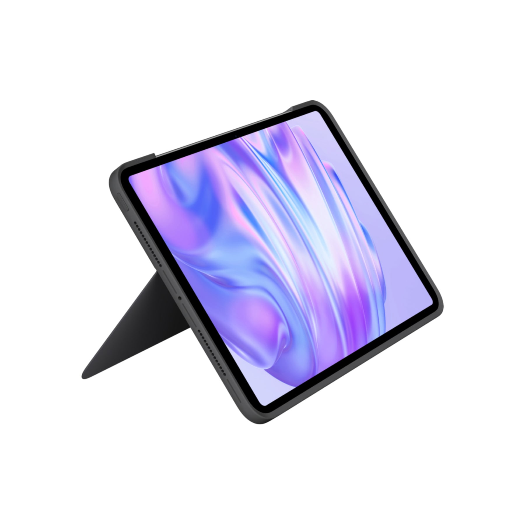 Logitech Tablet-Tastatur »Combo Touch«, (Angenehmes Tippen-verstellbare Füße-ausklappbare Füße-Touchpad-Schutzhülle-iOS Sondertasten-Multimedia-Tasten-Lautstärkeregler-Handgelenkauflage)