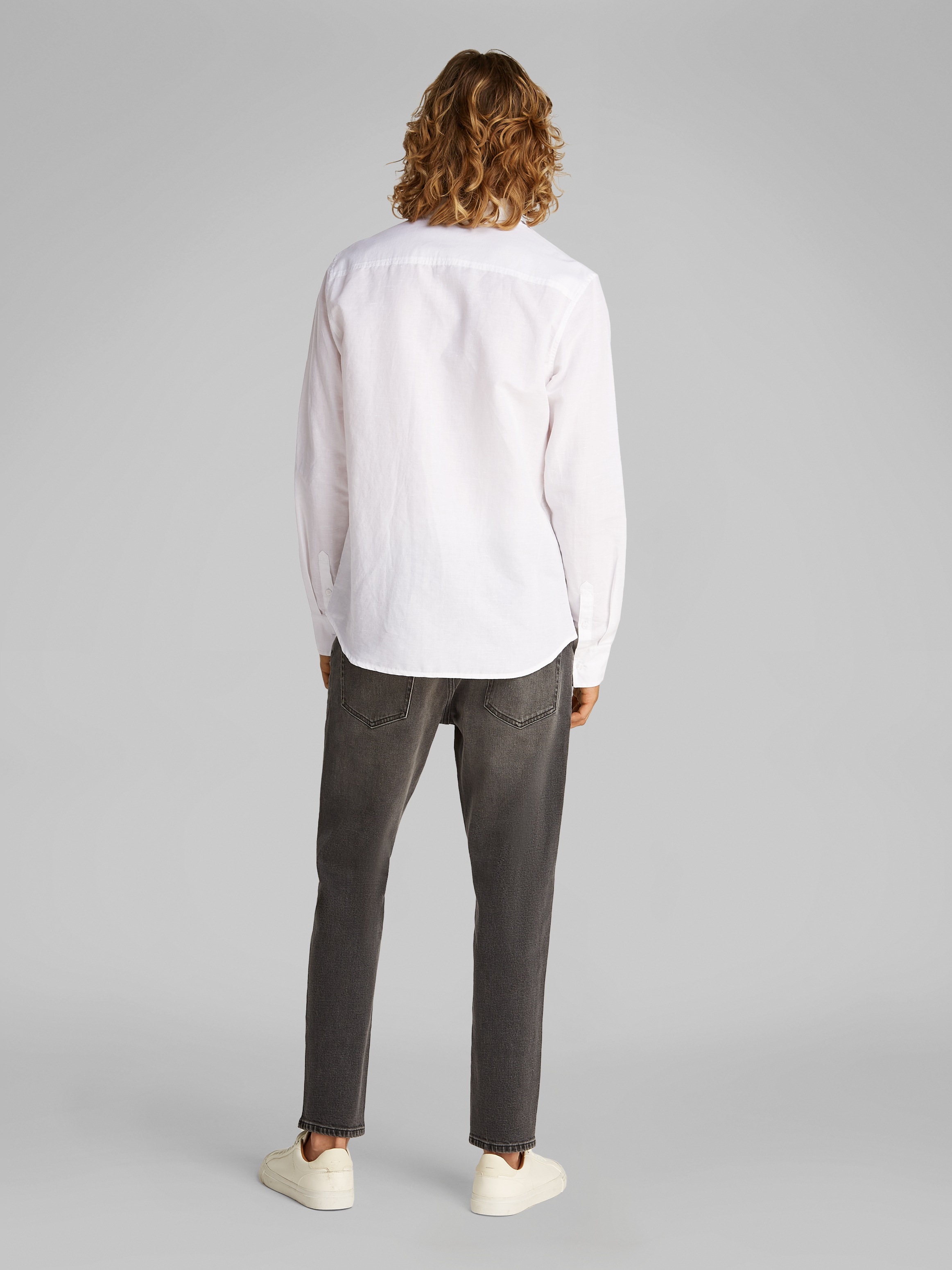 Calvin Klein Jeans Leinenhemd »LINEN COTTON SHIRT«, mit Brusttasche