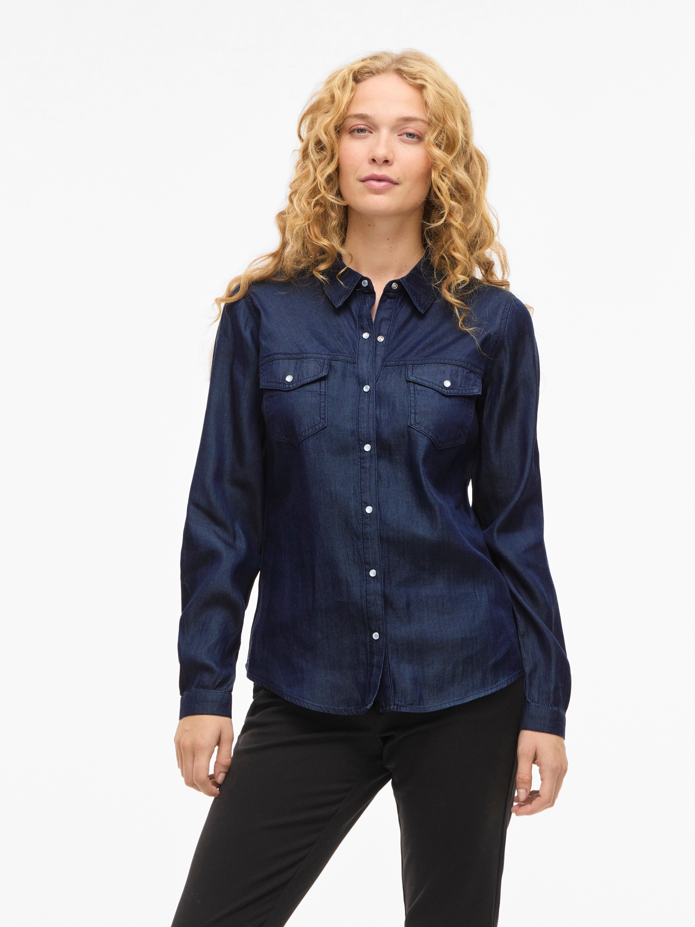 Vila Jeansbluse "VIBISTA DENIM SHIRT/SU-NOOS" günstig online kaufen