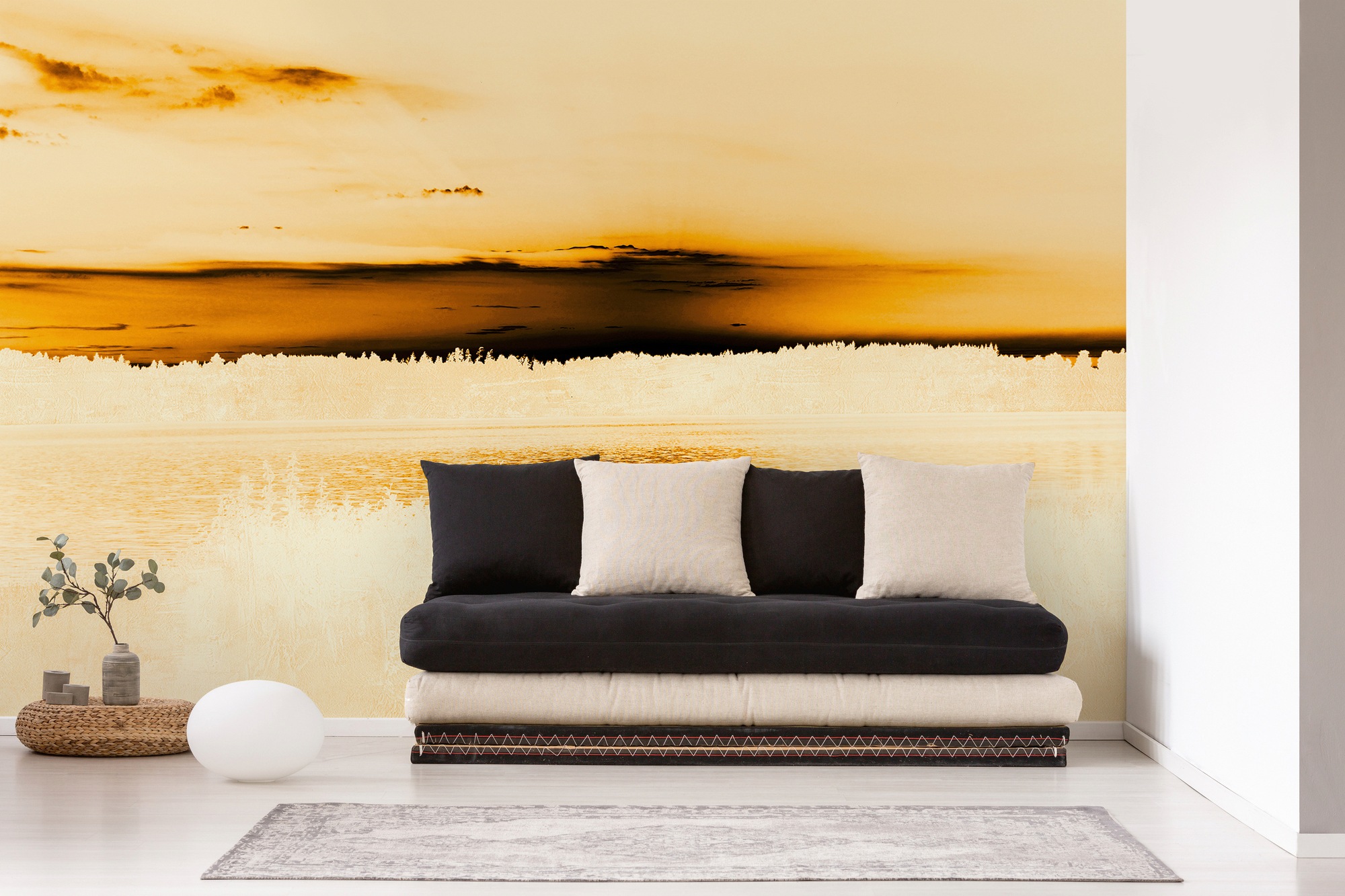 Architects Paper Fototapete »Atelier 47 Landscape Artwork 1«, Wald, Vlies, Wand, Schräge, Decke