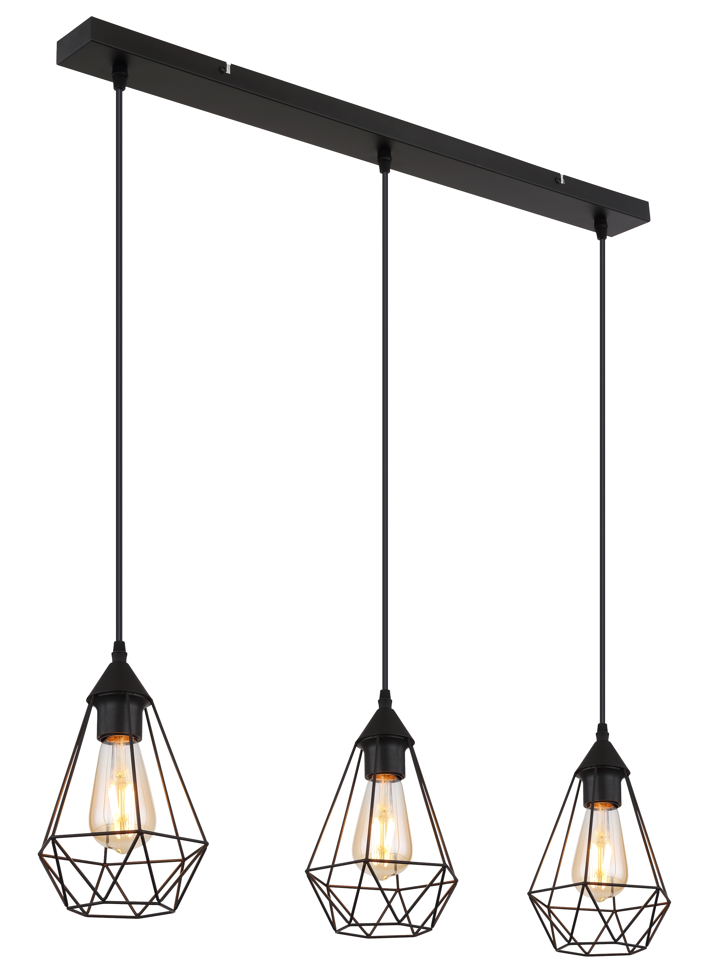 GLOBO LIGHTING Hängeleuchte »ZACHARY«, Leuchtmittel E27 | ohne Leuchtmittel, Hängelampe/Pendelleuchte/Esszimmer/Wohnzimmer/Esstisch