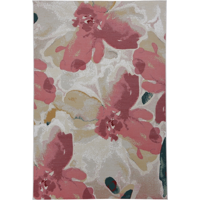 TOM TAILOR HOME Teppich »Garden Blossom«, rechteckig, Flachgewebe, modernes  Blumen Design, In- und Outdoor geeignet | BAUR