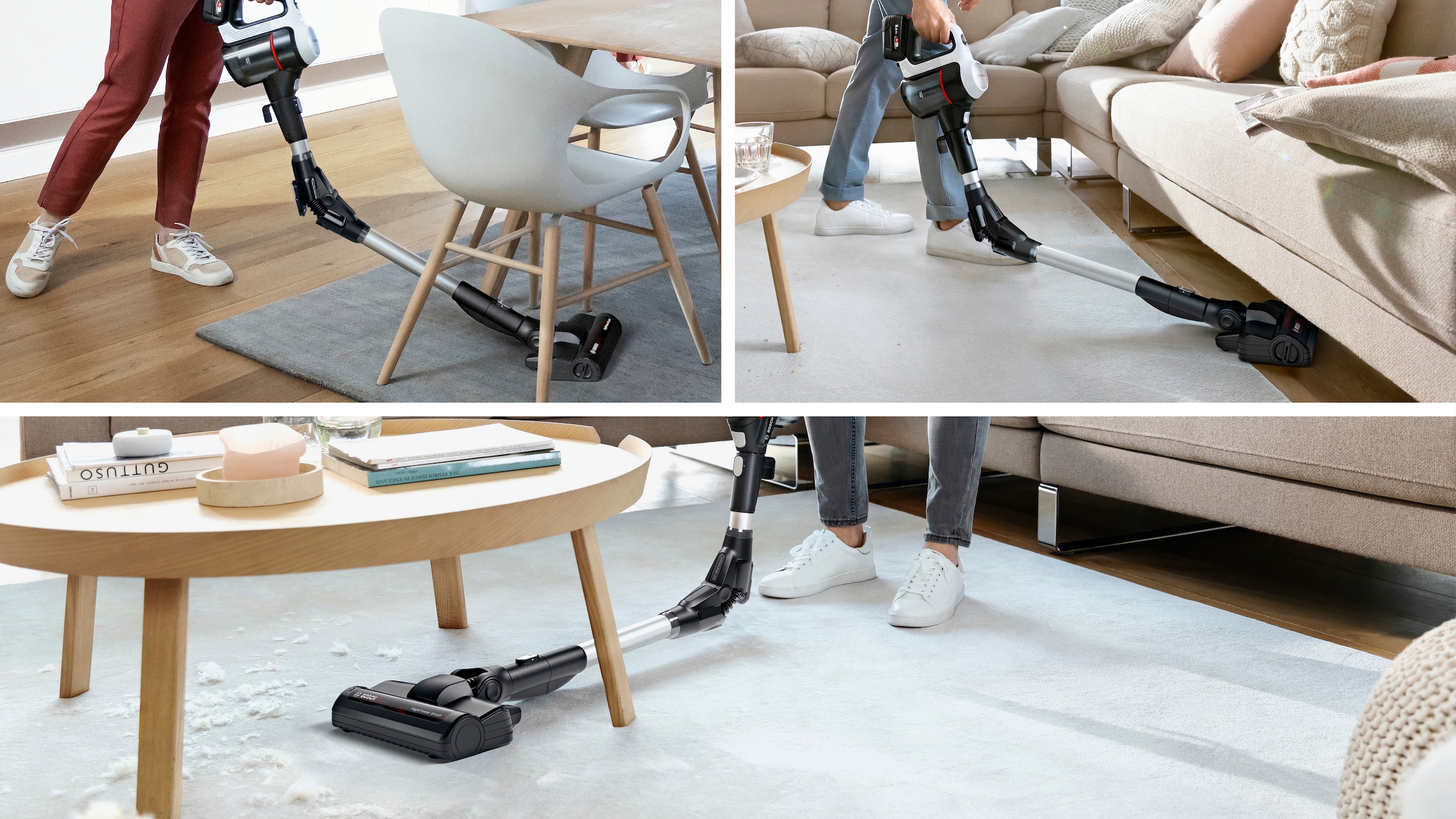 BOSCH Akku-Bodenstaubsauger »Unlimited 7 BSS715CARP/BSS715FRSH, 5.0 Ah Akku, Knickrohr« 10 Jahre Motorgarantie, Schnellladegerät, Made in Germany