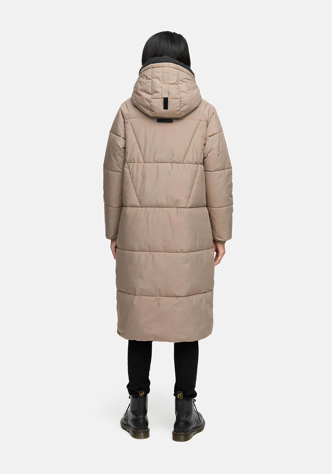 Marikoo Winterjacke »Yaskaa«, Bewegungsschlitze mit Druckknopfverschluss