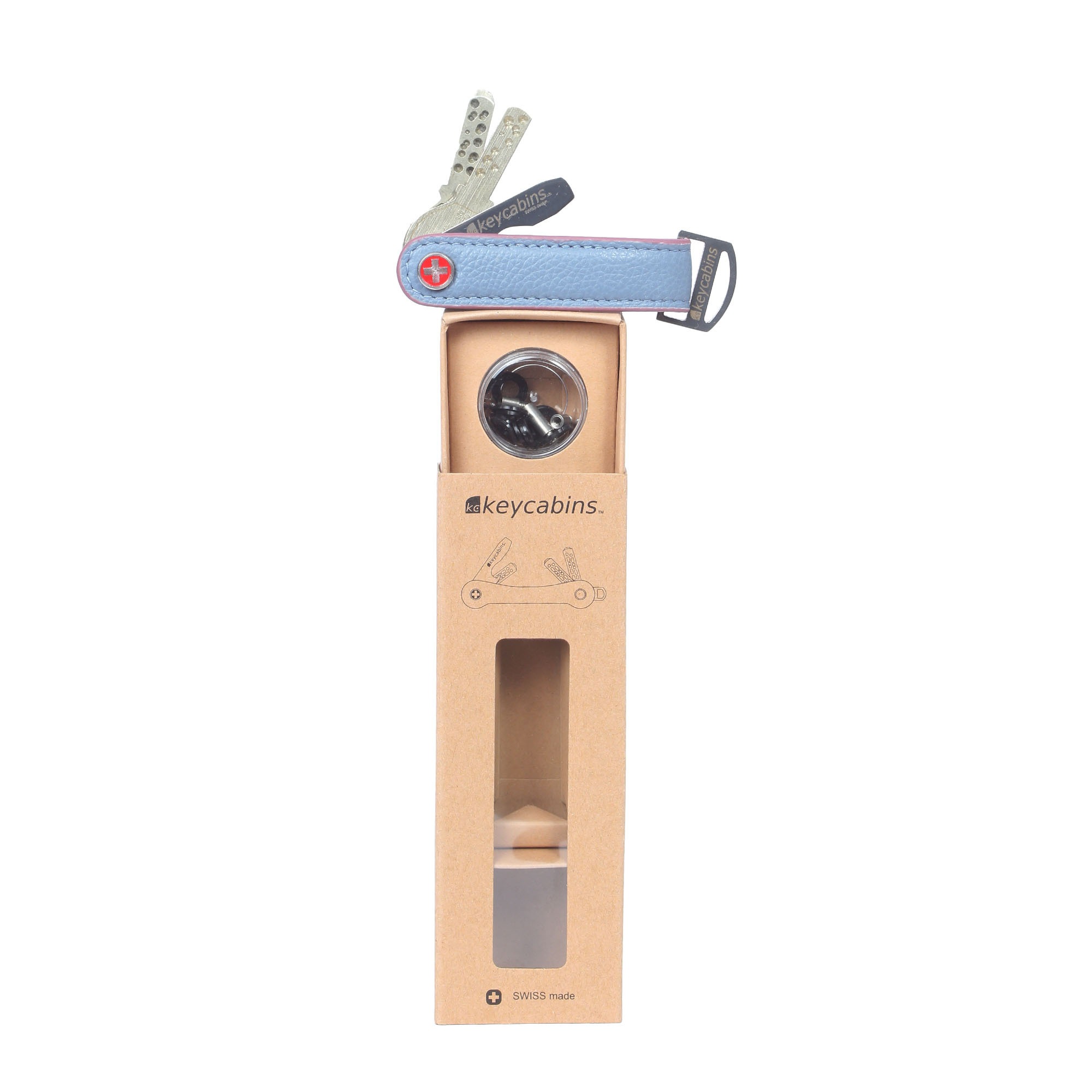keycabins Schlüsselanhänger »Loop-leather S4« SWISS Design