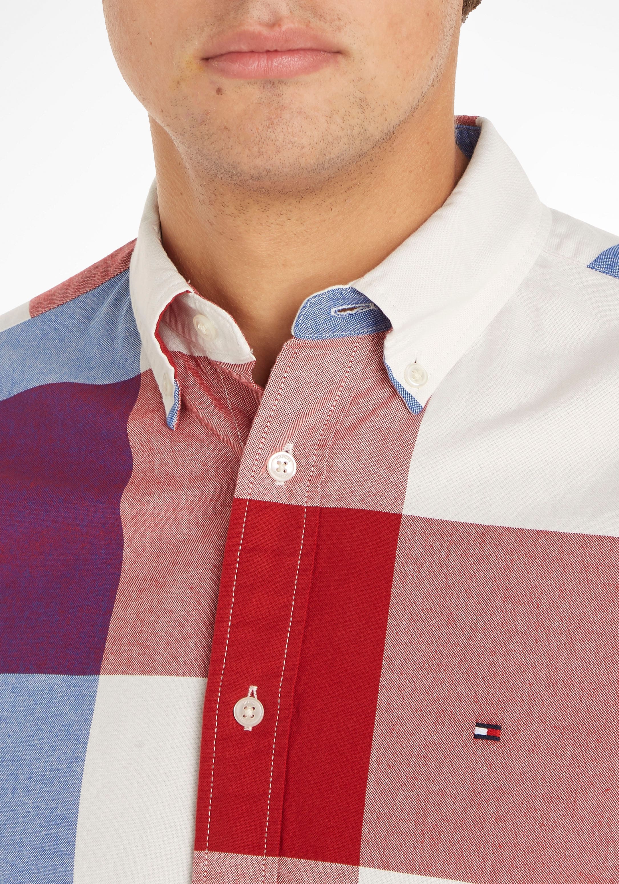 Tommy Hilfiger Karohemd »BI COLOR GINGHAM RF SHIRT«