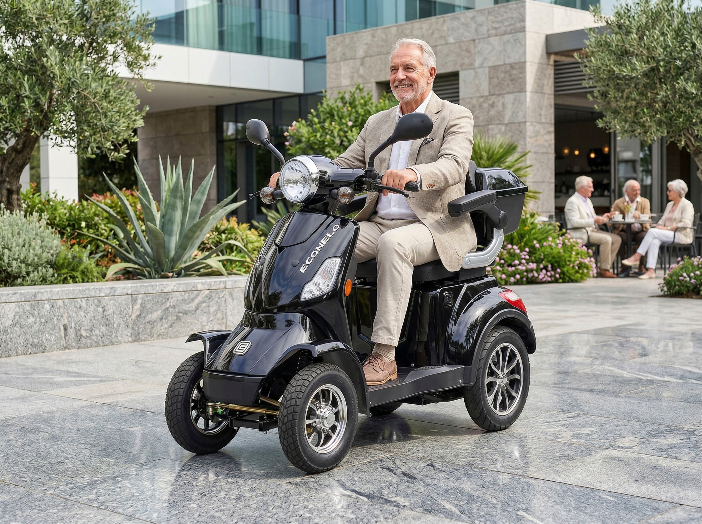 ECONELO Elektromobil »Seniorenmobil P4000, Lithium-Akku, 25 km/h, 1000 Watt« 1.000 W 25 km/h