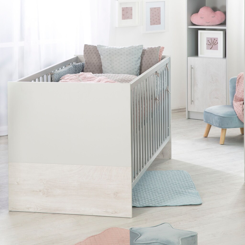 roba® Babyzimmer-Komplettset »Maren 2«, (Set, 3 St., Kinderbett, Schrank, Wickelkommode)