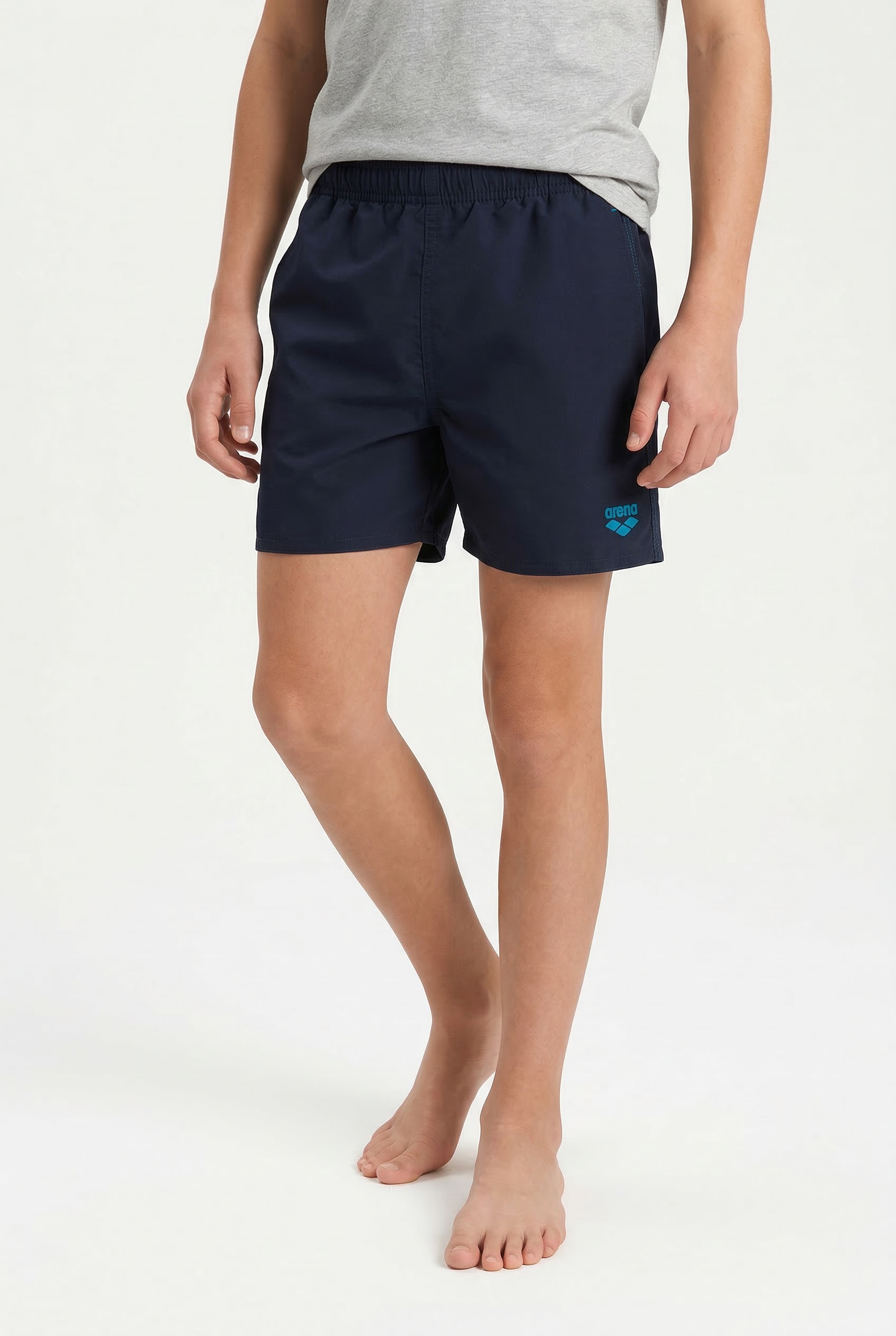 Arena Badeshorts »BOYS' BEACH BOXER SOLID R« mit seitlichen Taschen, mit innenliegendem Kordelzug