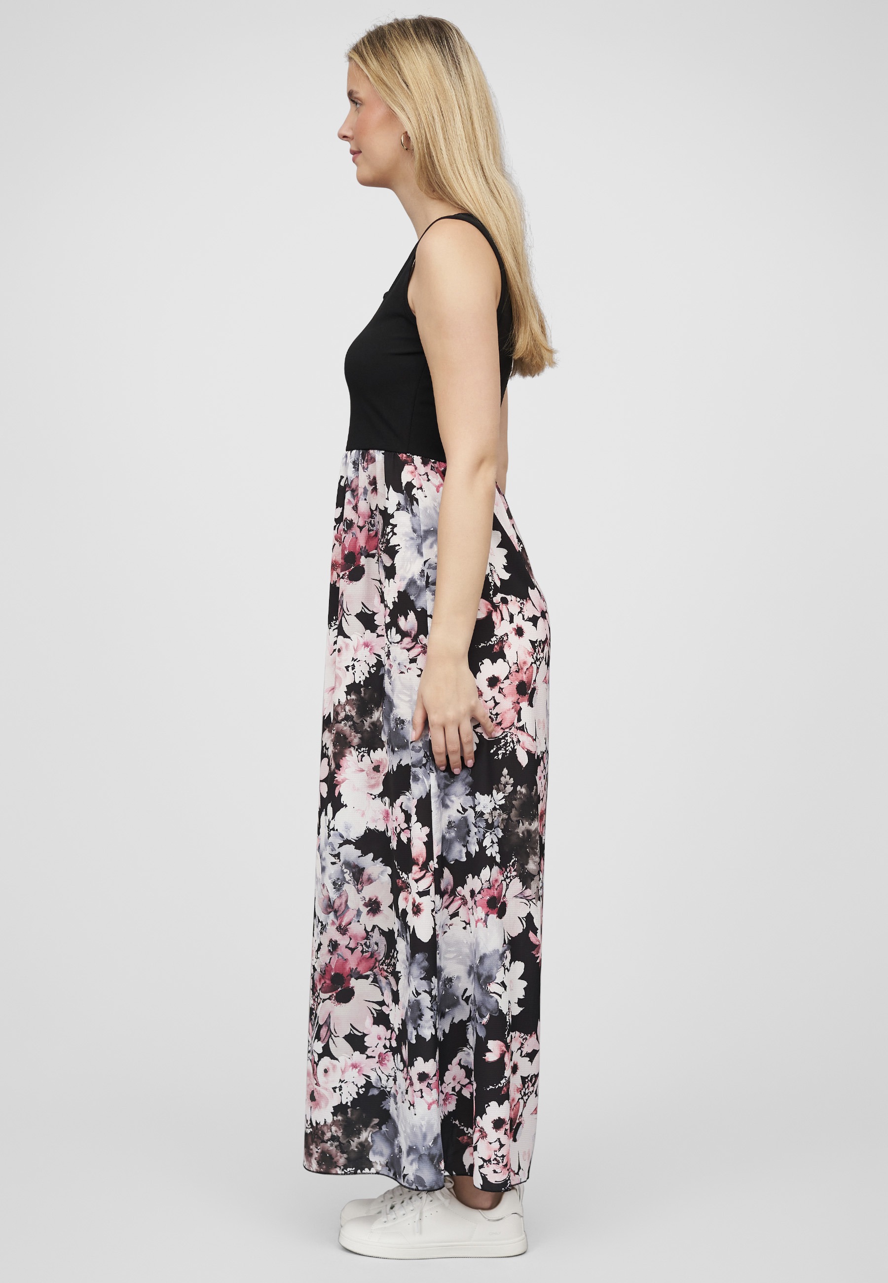 CLOUD 5IVE Shirtkleid »CLOUD 5IVE Cloud5ive Damen Maxi Kleid Blumen Muster« 1 tlg.