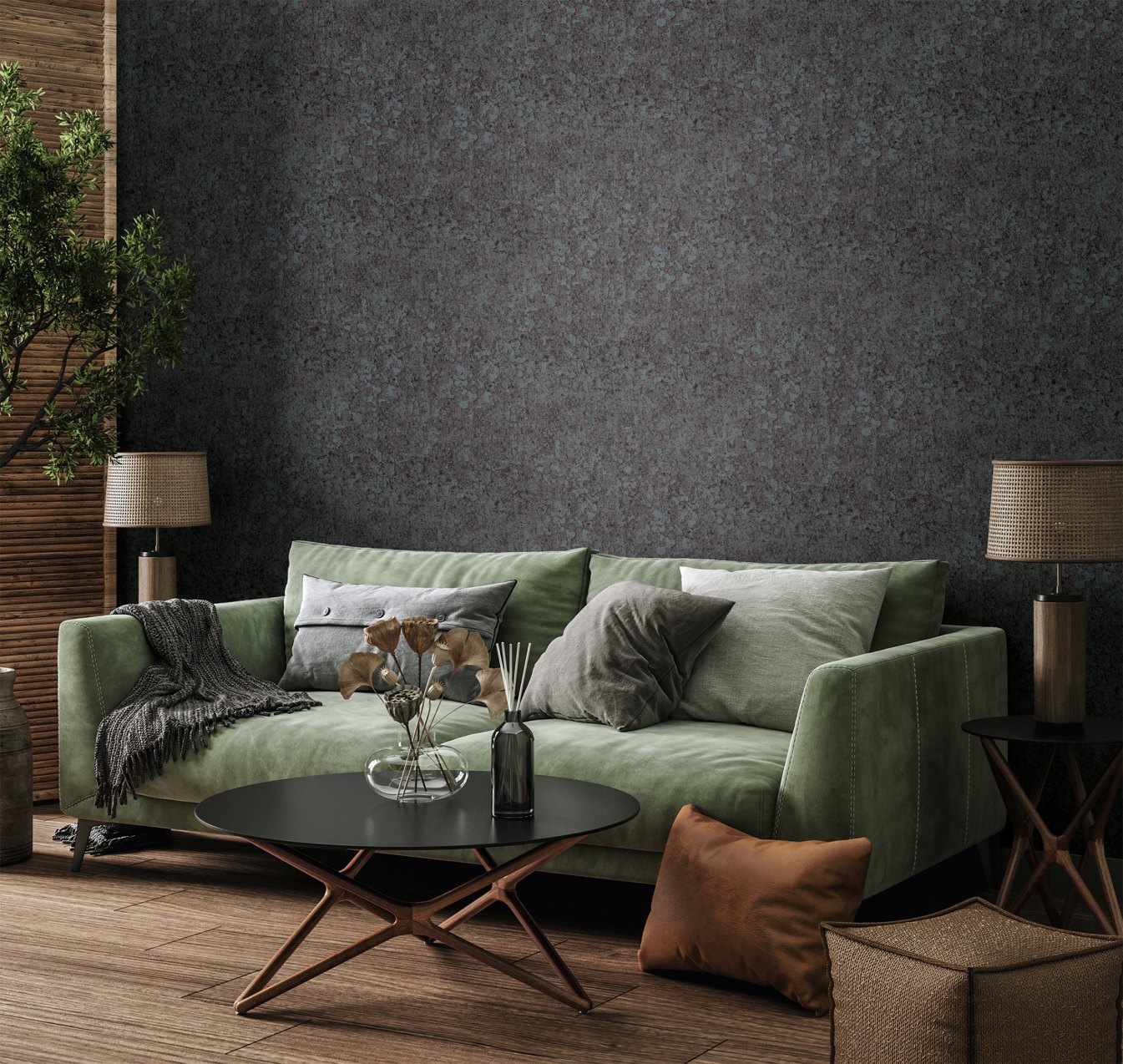 Marburg Vliestapete "Tapete Plain Style" floral geprägt moderne Vliestapete für Wohnzimmer Schlafzimmer Küche