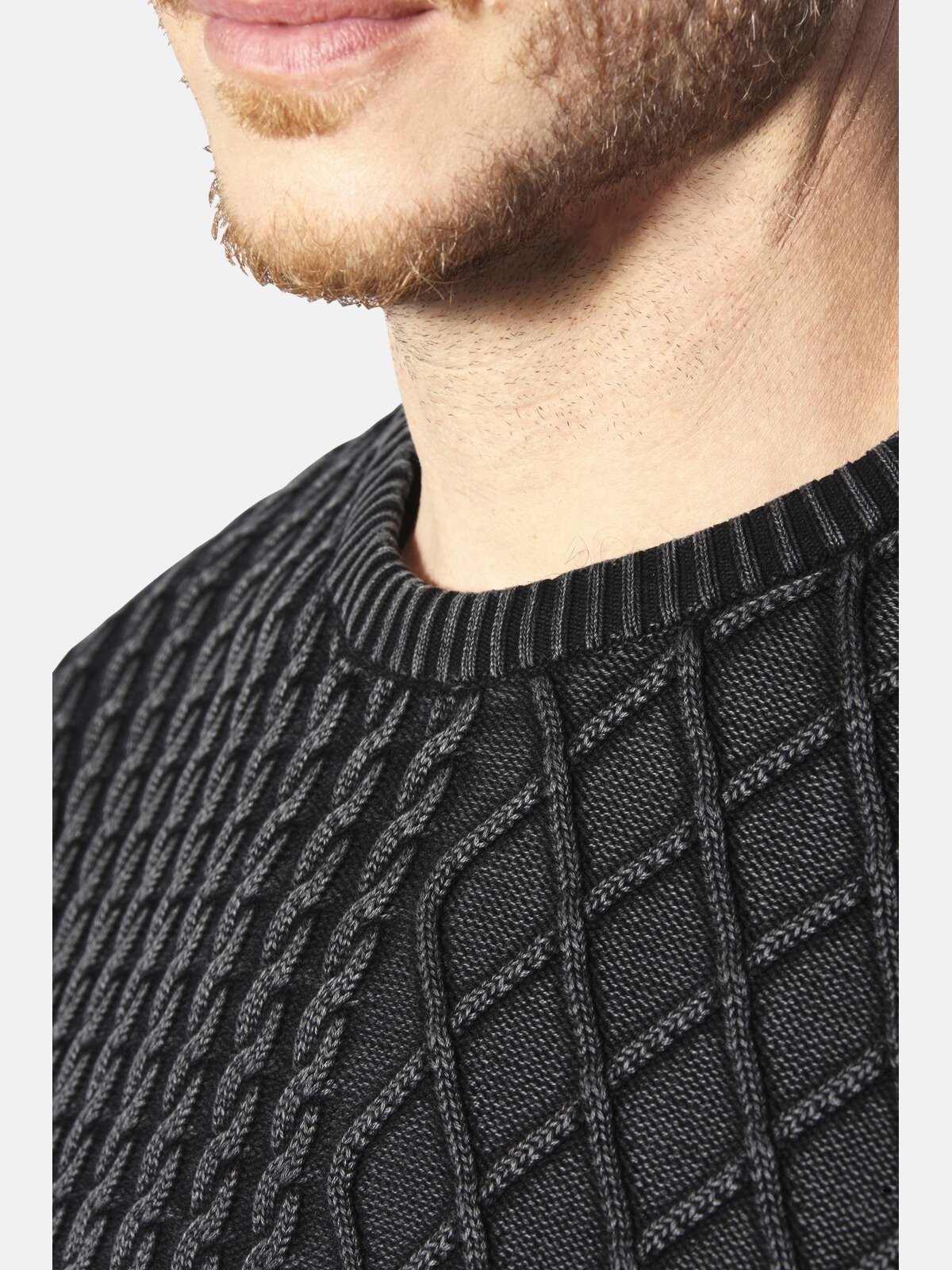 Jan Vanderstorm Strickpullover »Pullover RABBE«, (1 tlg.), mit elastischem Saumbund