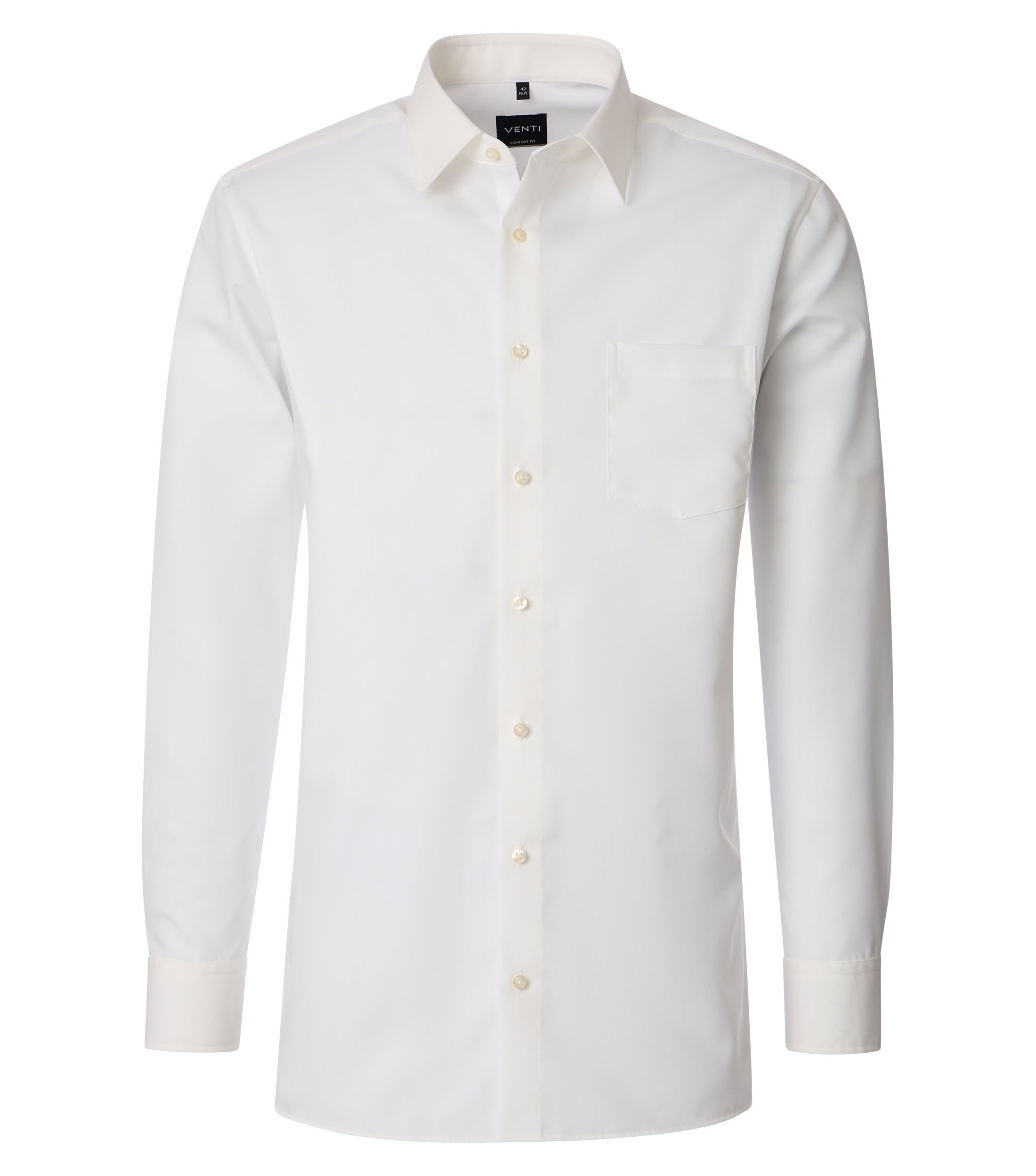 VENTI Business Shirt Men's White-Beige 41 3