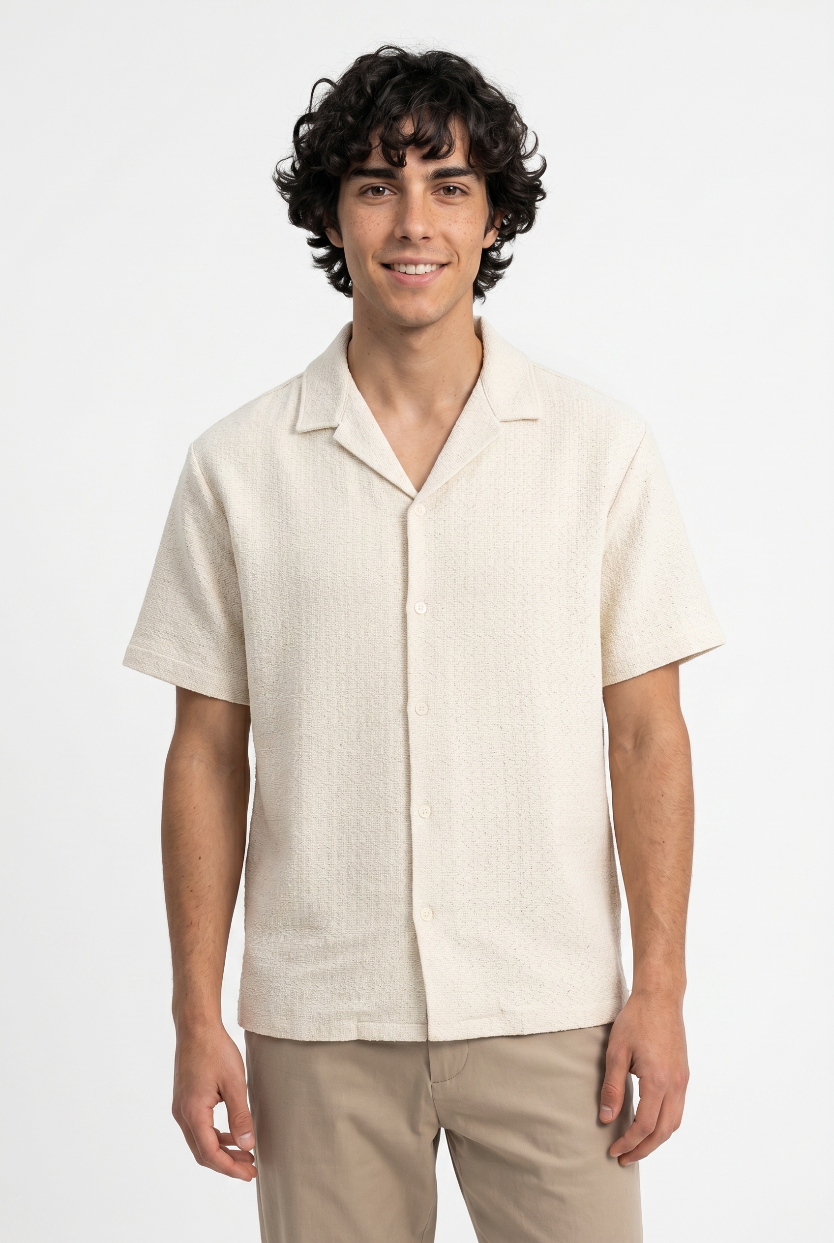 Jack & Jones Kurzarmhemd »JORMONTAUK CROCHET SHIRT SS SA26«