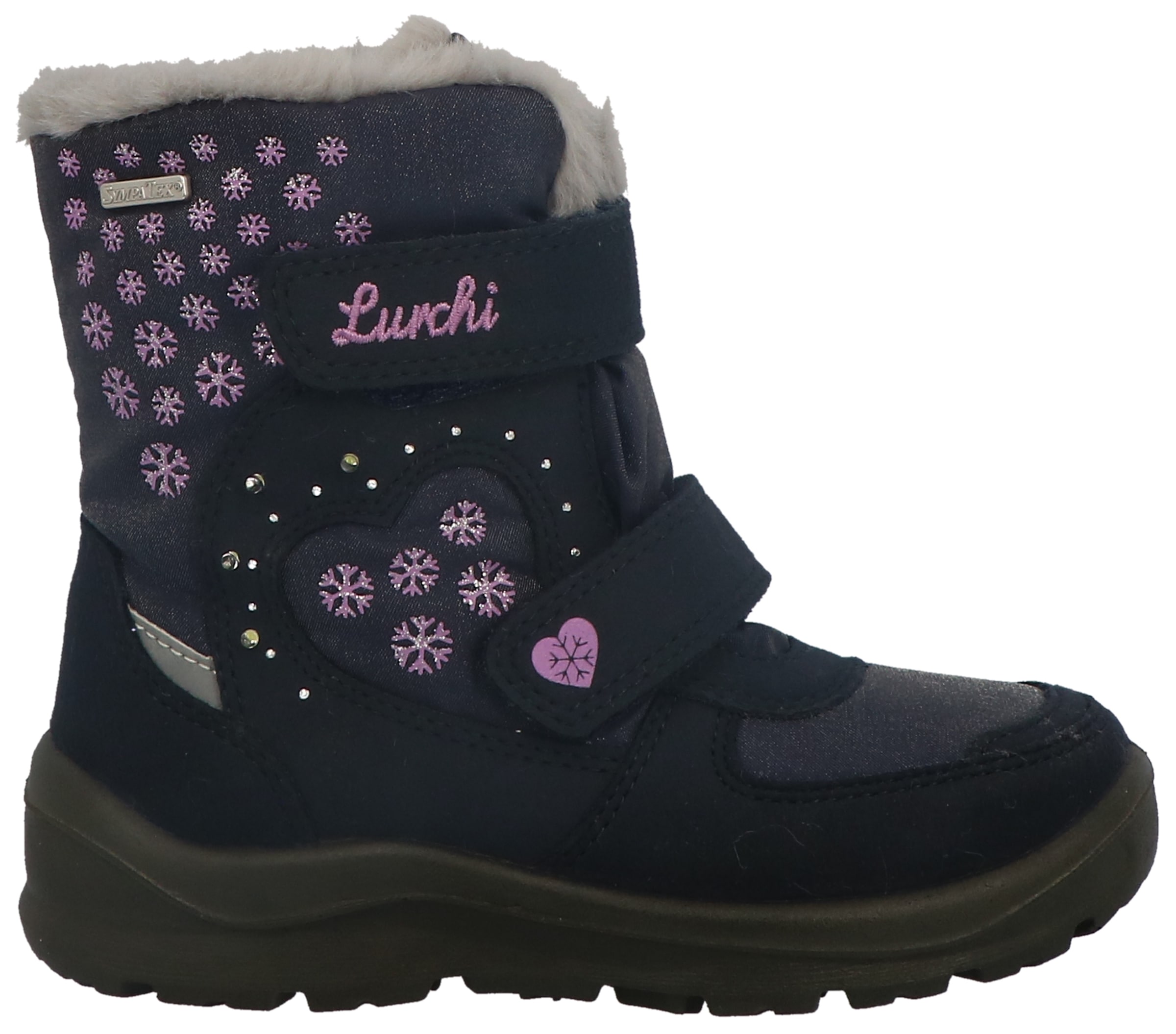 Lurchi Winterboots »Kimiko SYMPATEX«, Boots mit Schneeflocken Print, Größenschablone zum Download