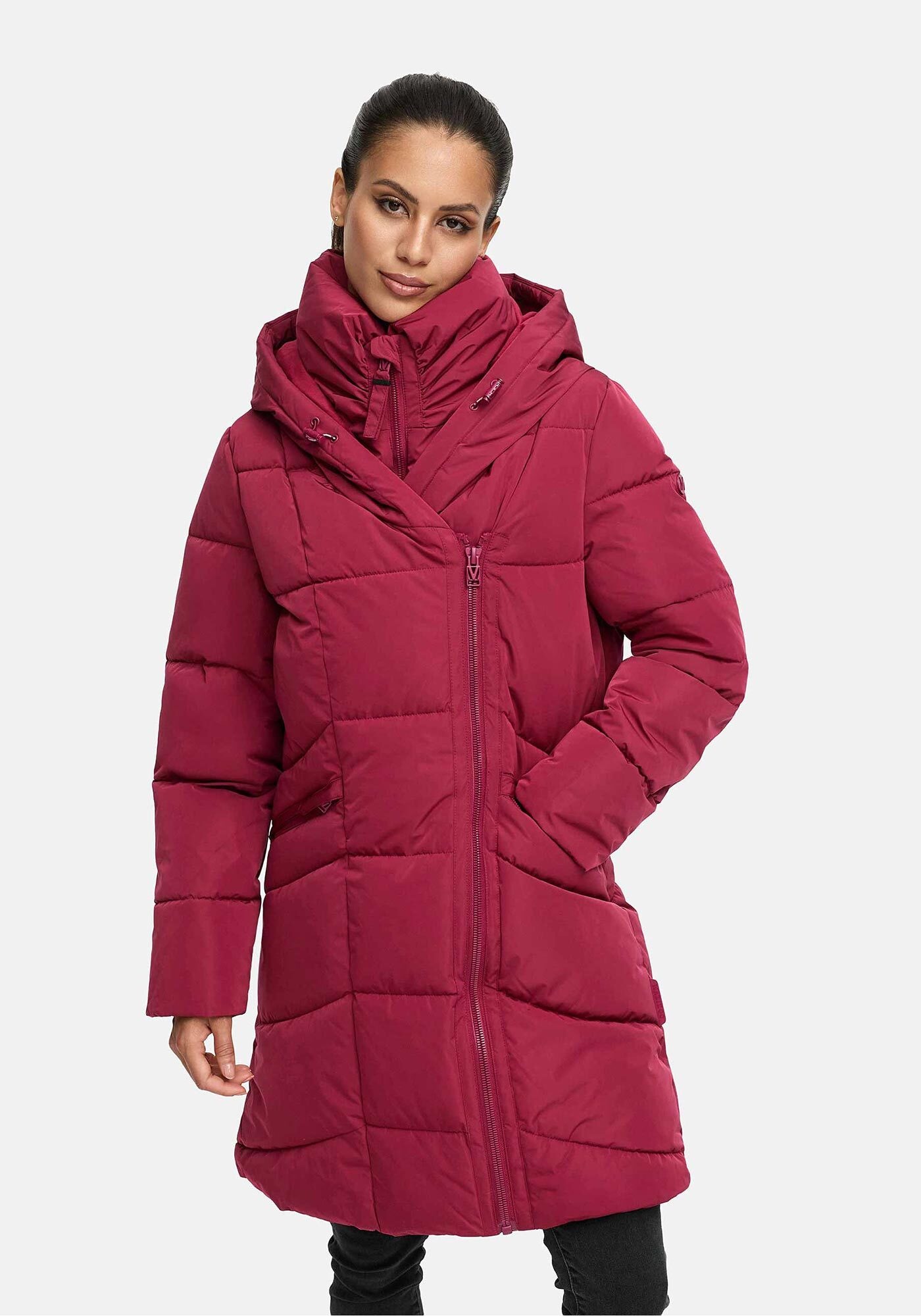 Marikoo Winterjacke "Virenaa", mit extra hohem Kragen und warmem Fleecefutt günstig online kaufen