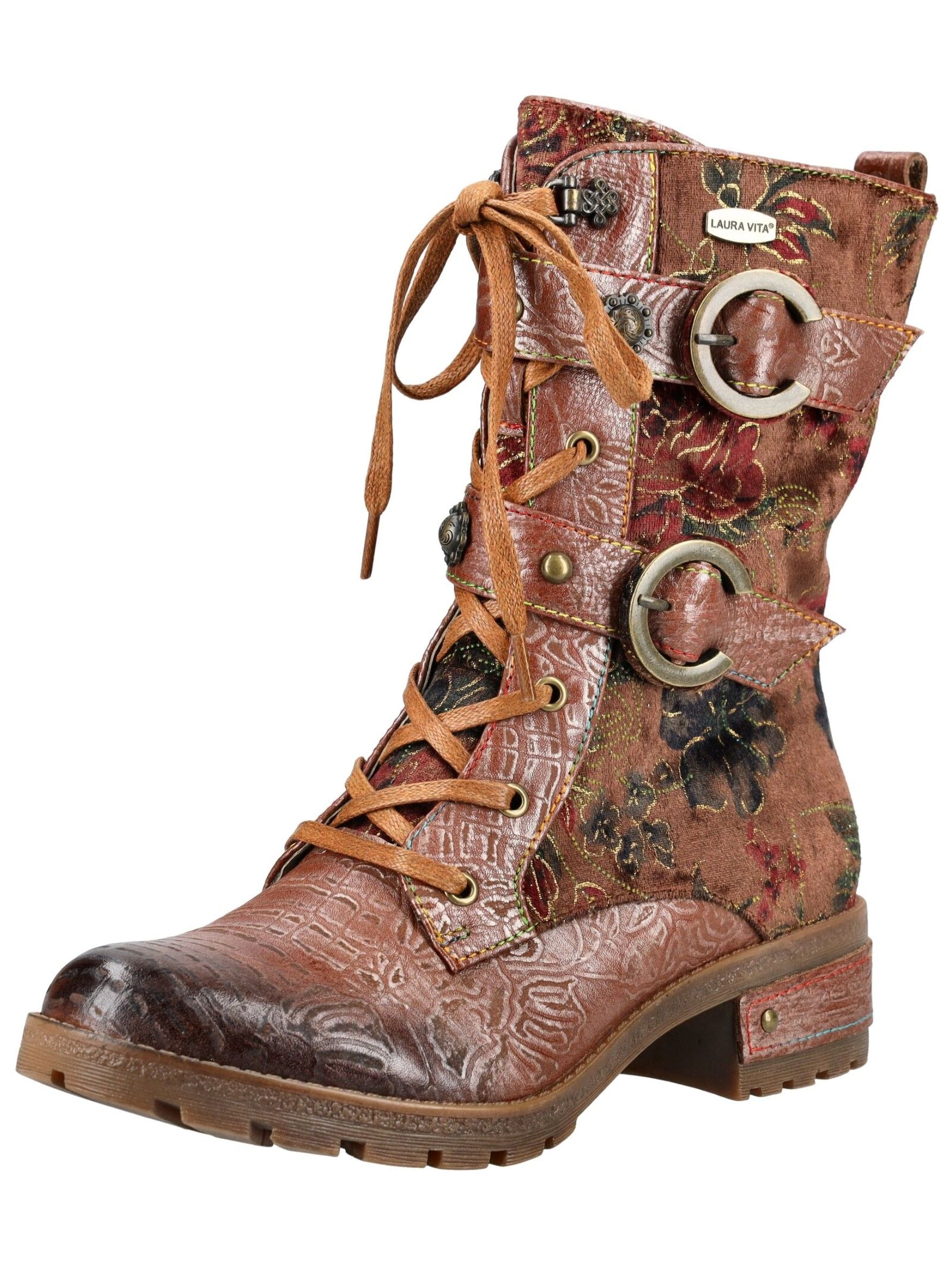 LAURA VITA Schnürstiefel "LAURA VITA Stiefel Leder/Textil" günstig online kaufen