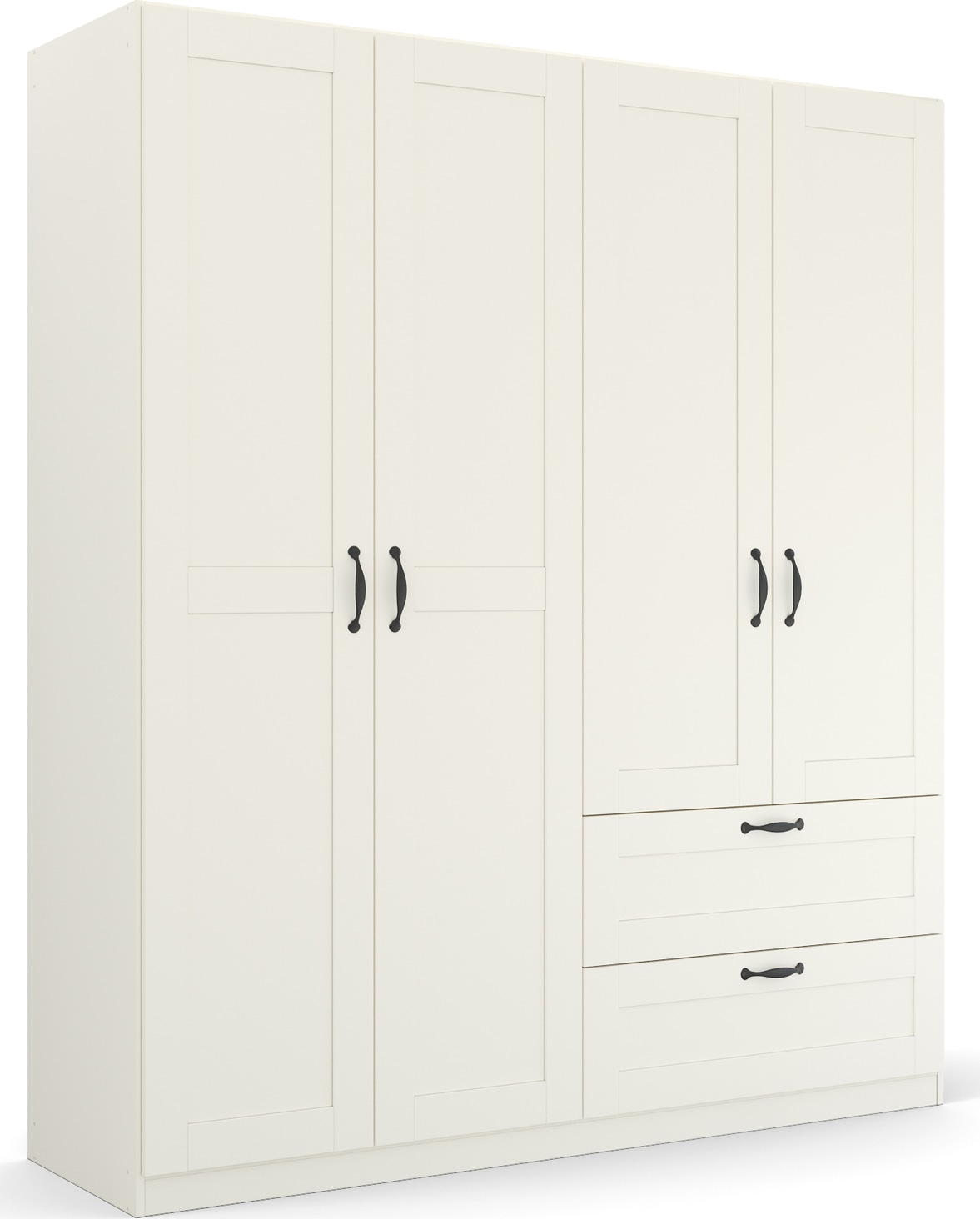 rauch Drehtürenschrank "Kleiderschrank Schrank Garderobe Ankleide COTTAGE BY QUADRA SPIN" Breiten: 181/226/271 cm, Höhe 210 cm, in skandinavischem Landhausstil, mit Schubladen
