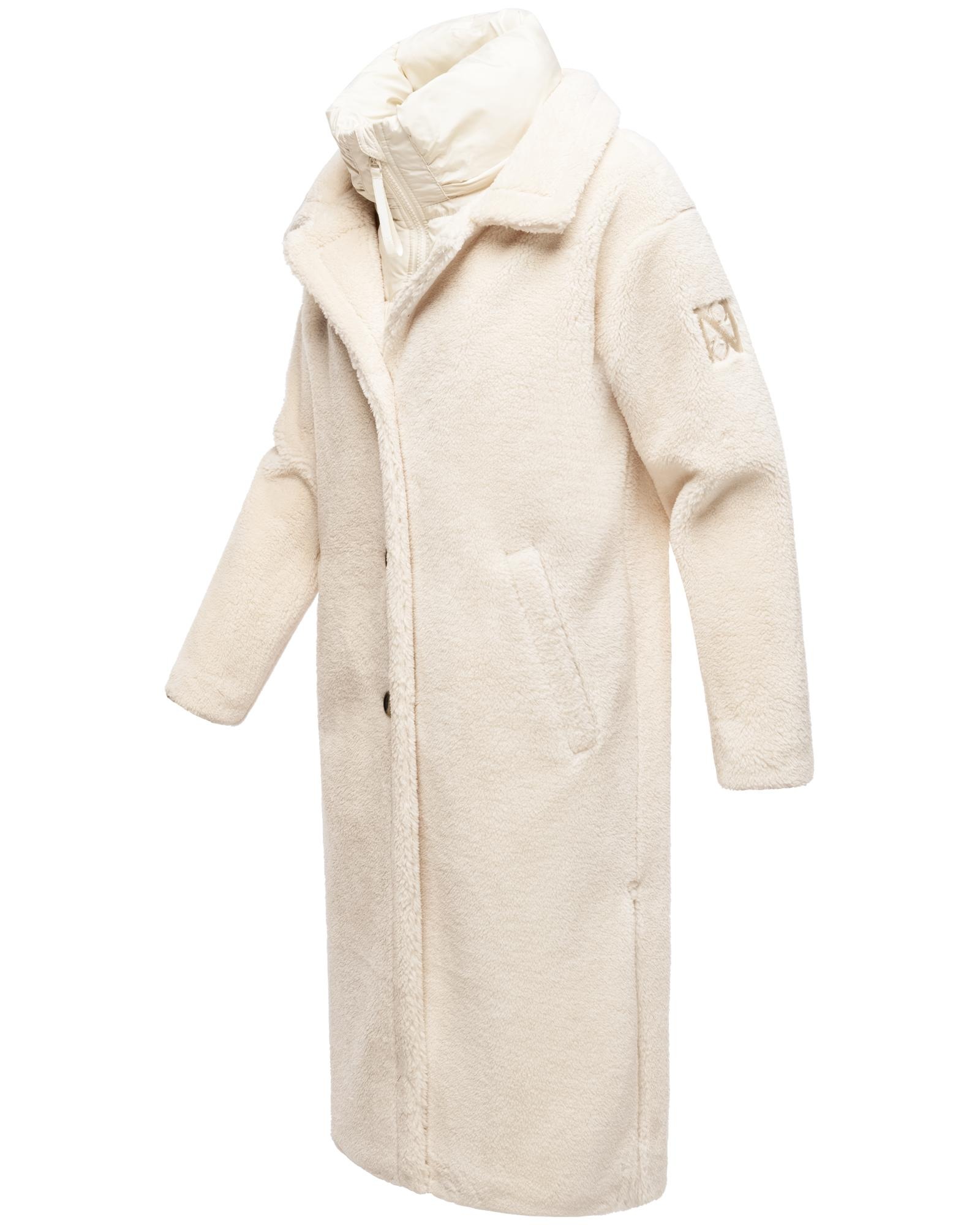 Navahoo Wintermantel »Teddyzauber 14«, Plüschmantel aus Teddyfleece mit abnehbmarem Krageneinsatz