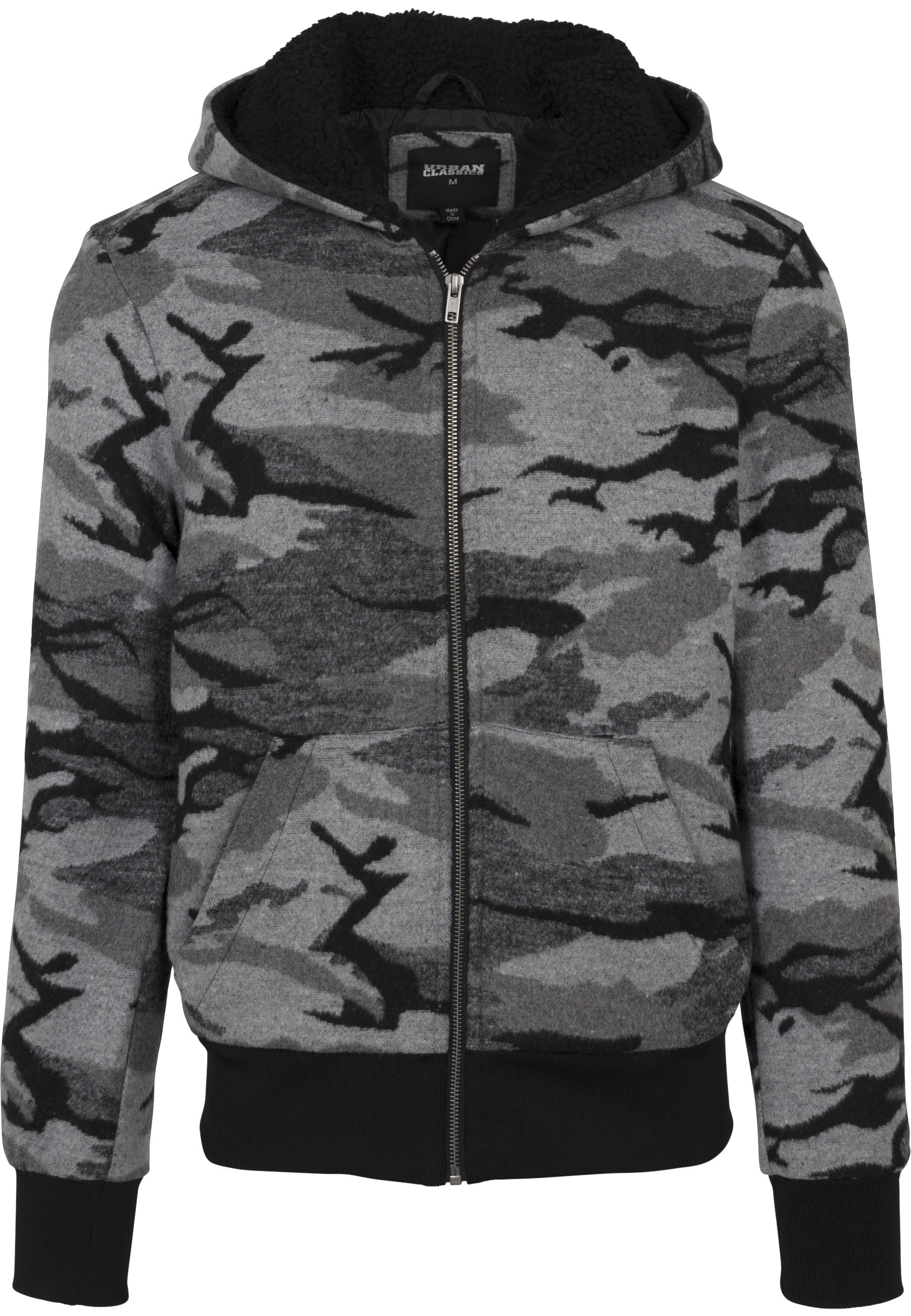 URBAN CLASSICS Winterjacke "Urban Classics Herren Camo Zip Jacket" 1 Stk. t günstig online kaufen