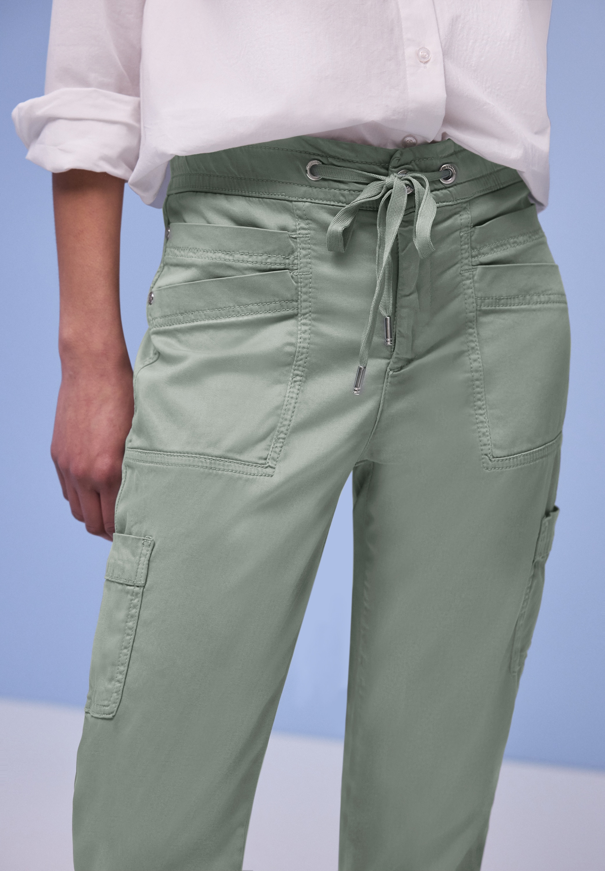 STREET ONE Jogger Pants »Style Bonny«  mit Cargo-Taschen und Kordelzug