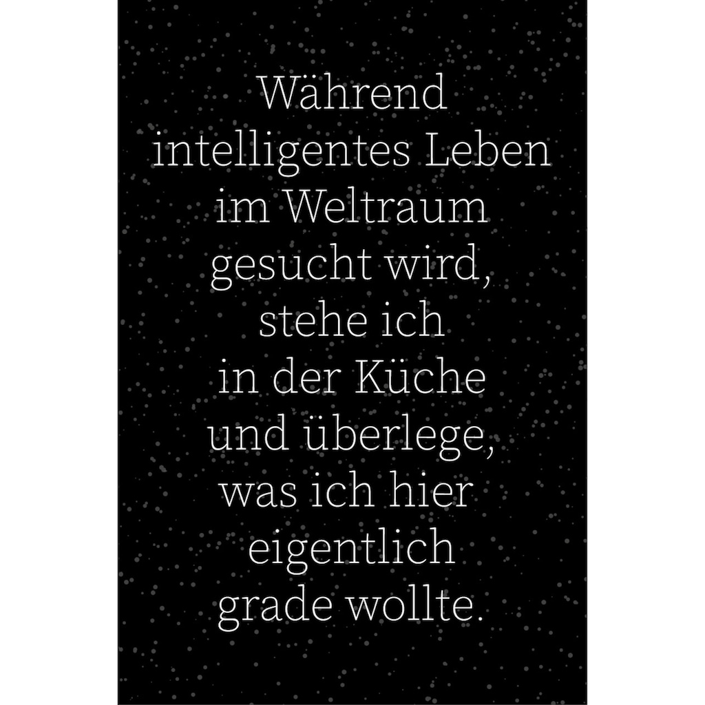 queence Wanddekoobjekt »Weltraum und Küche«