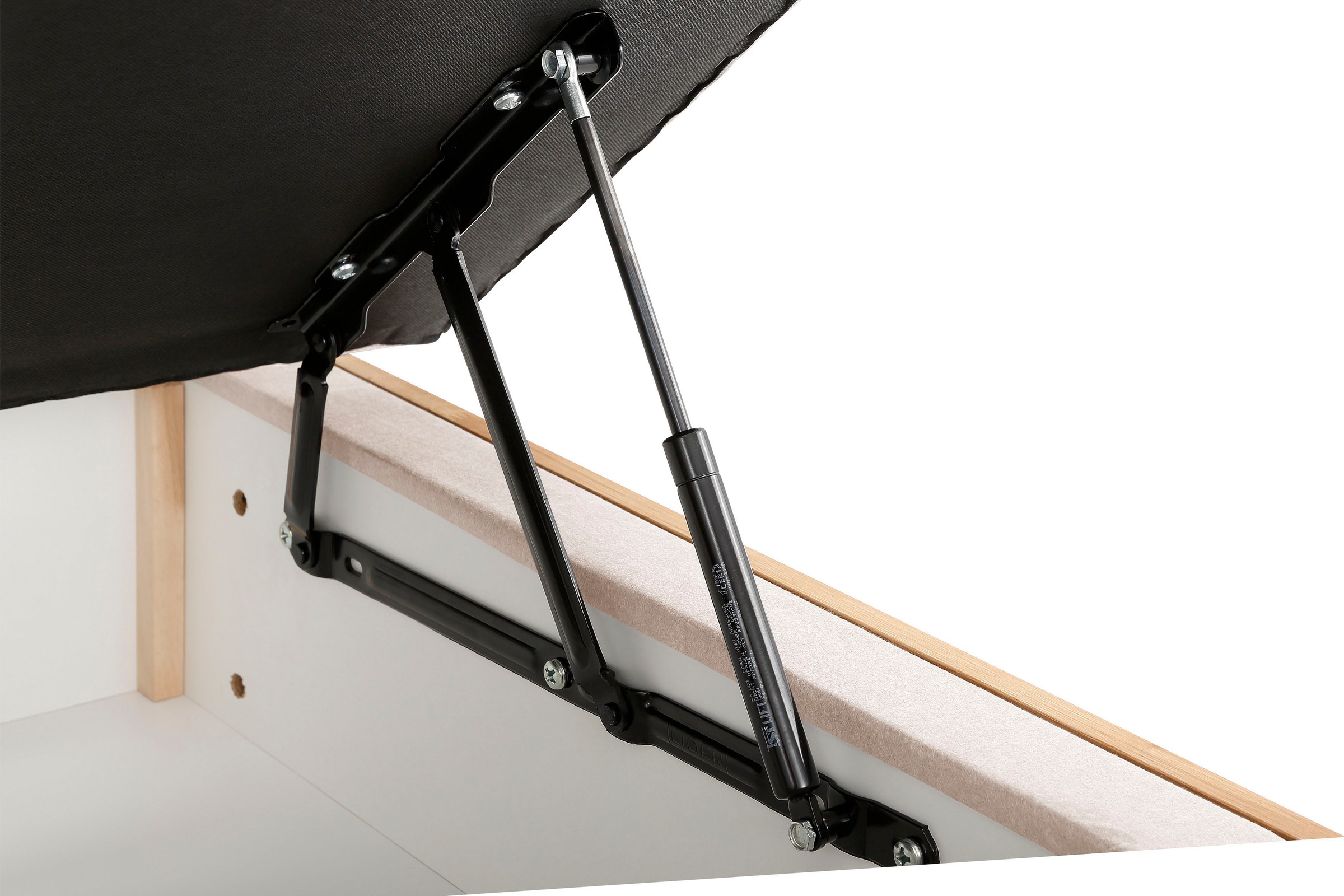 OTTO home Boxspringbett »JENNA in verschiedenen Farben und Breiten erhältlich« LED-Beleuchtung, mit zertifizierten, recycelten Bezugsstoffen