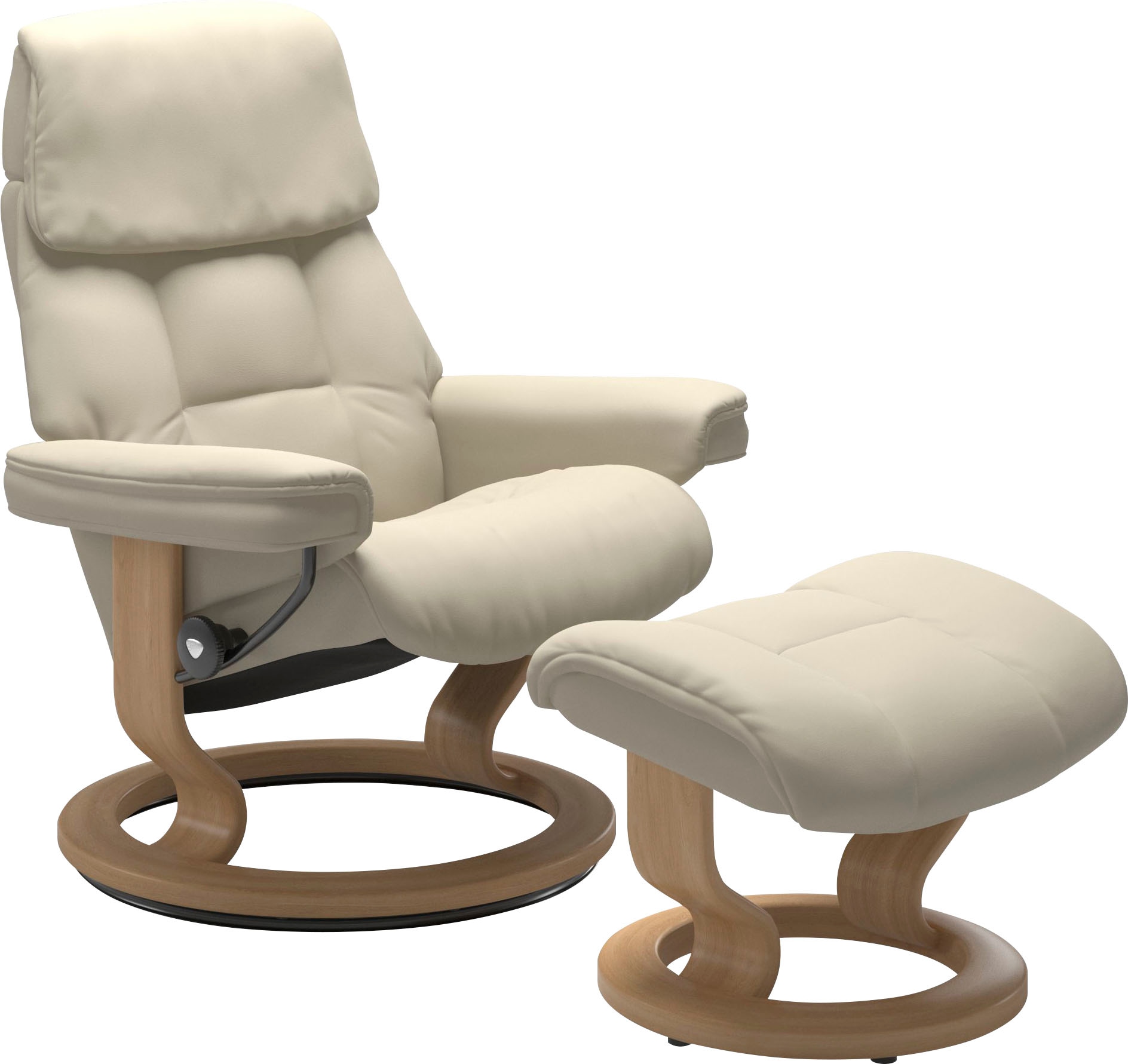 Stressless Relaxsessel "Ruby", mit Classic Base, Größe M, Gestell Eiche, Wenge, Braun & Schwarz