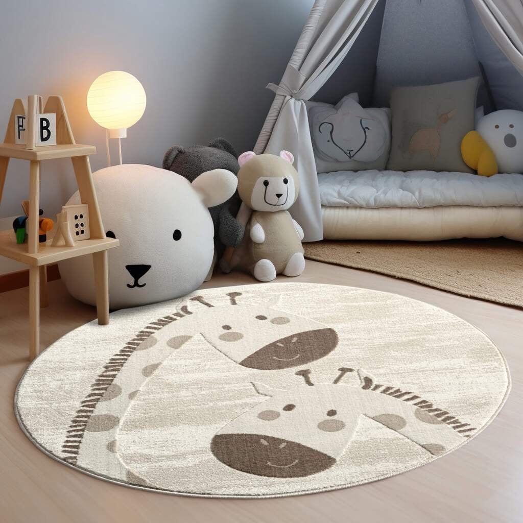 Carpet City Kinderteppich "MARA719" rund 11 mm Höhe Kinderzimmer, Kurzflor, günstig online kaufen