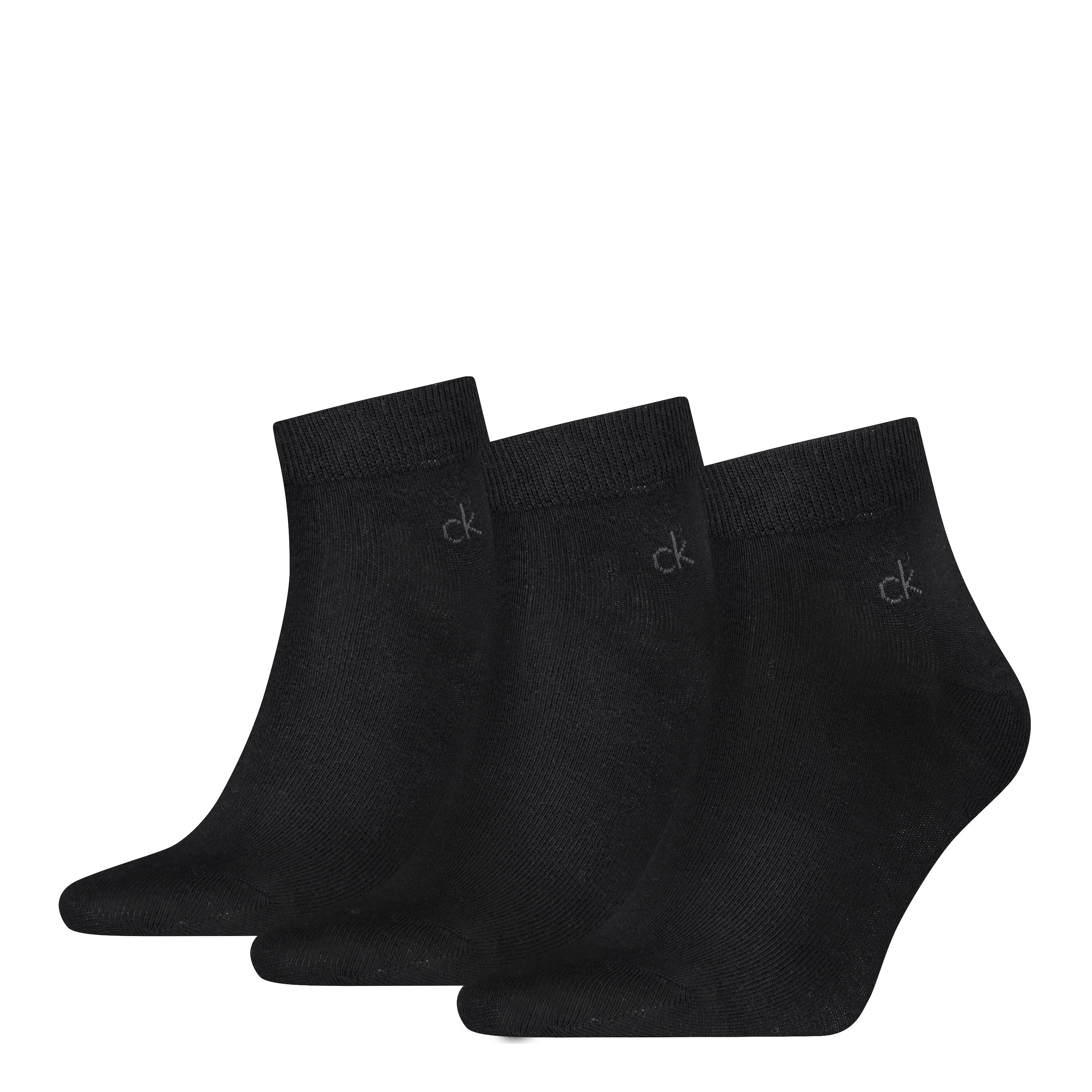 Calvin Klein Kurzsocken "CK MEN QUARTER" 3 Paar, Rippenbündchen, Cotton-Mix günstig online kaufen