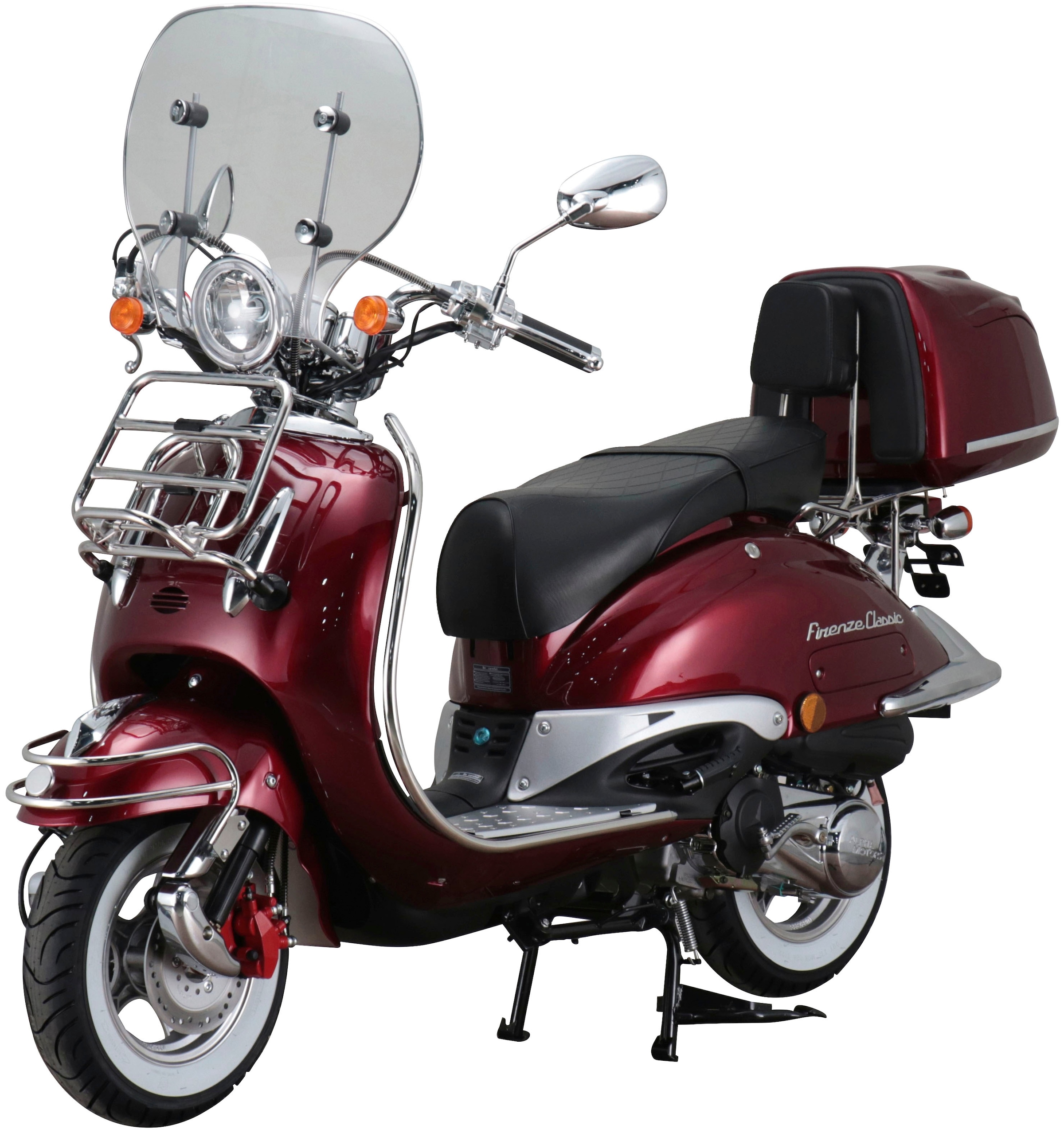 Classic«, 5, BAUR 125 (Komplett-Set) Rechnung Firenze cm³, 8,6 »Retro 85 PS, Motorroller Euro auf | km/h, Alpha Motors