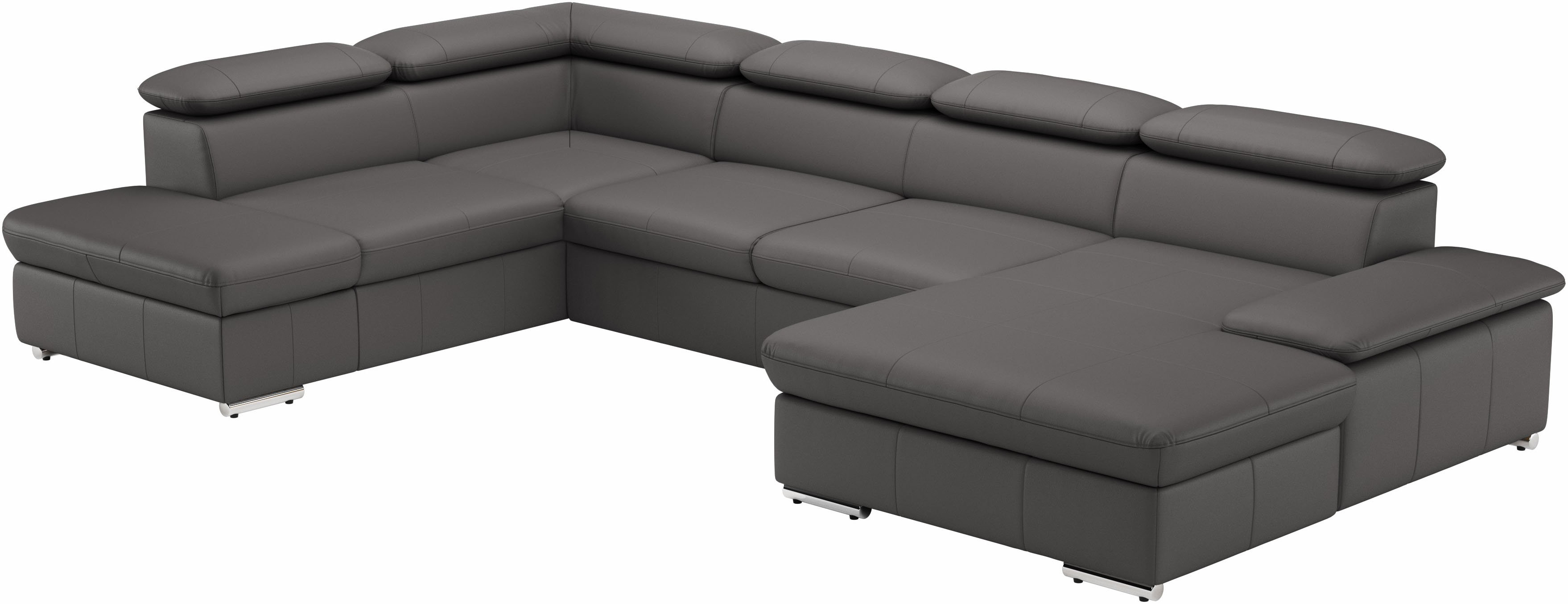 Thumbnail - sit&more Wohnlandschaft "Valantine U-Form, B: 349 cm" mit Arm- & Kopfteilverstellung, optional mit Bettfunktion