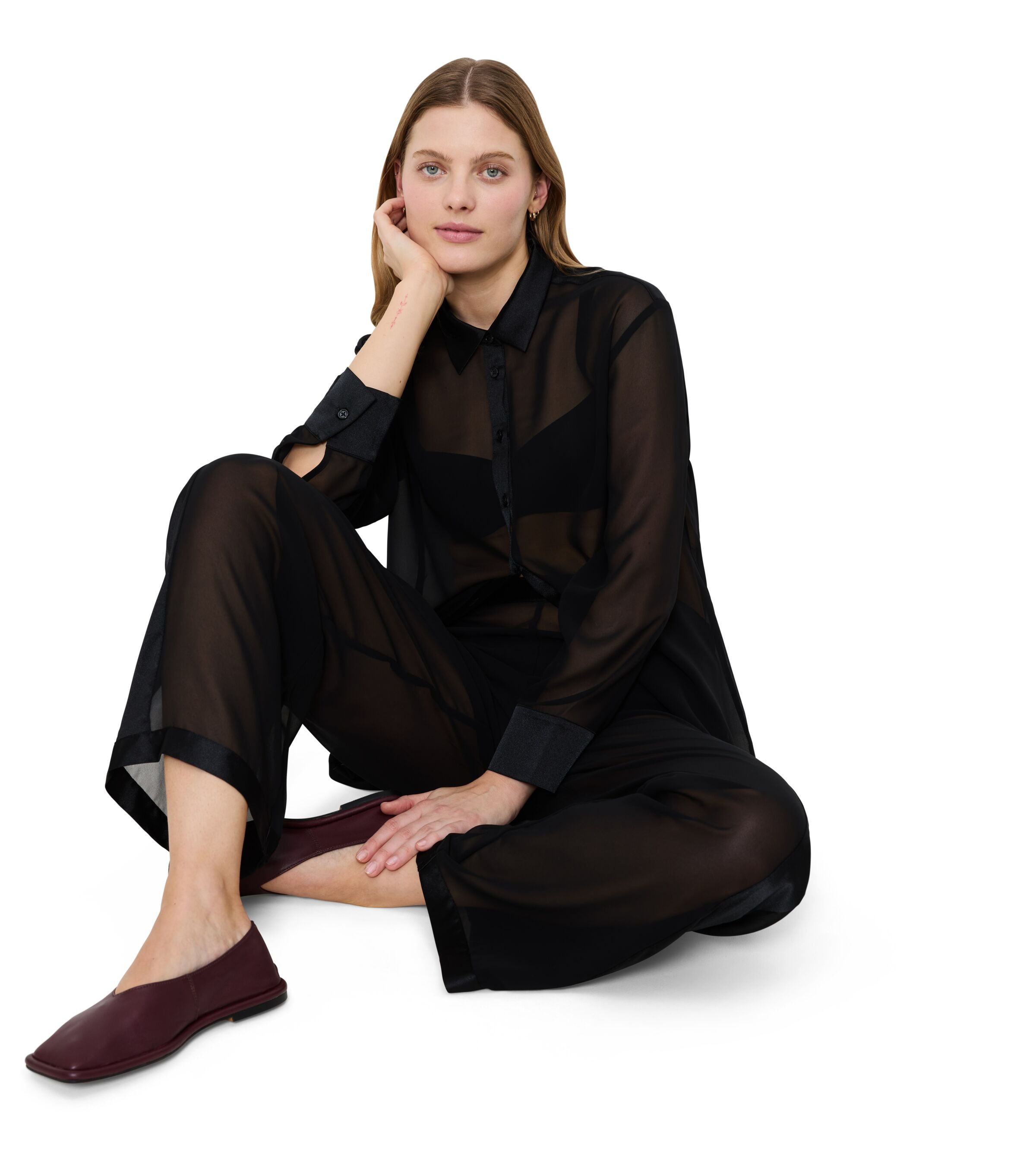 Triumph Hemdbluse »A Weekend to Remember Shirt«, transparenter Look