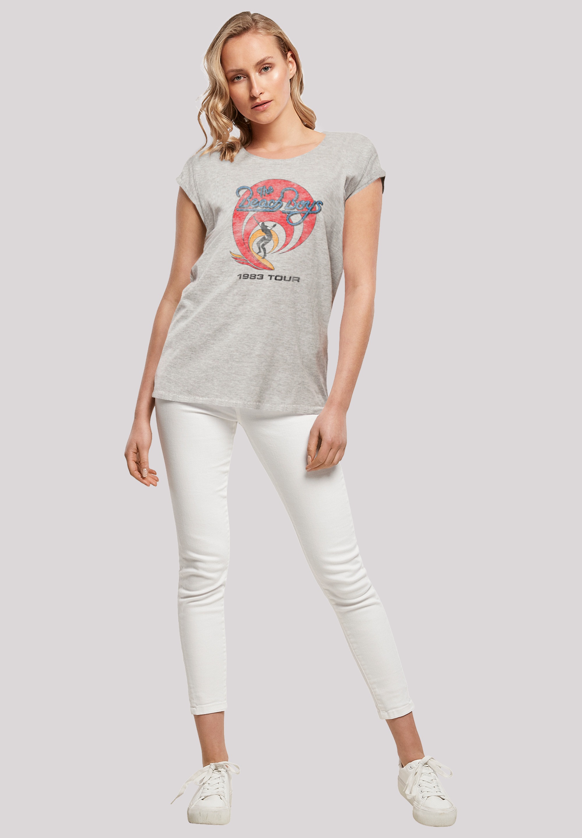 F4NT4STIC T-Shirt »The Beach Boys Band Surfer '83 Vintage«, Print
