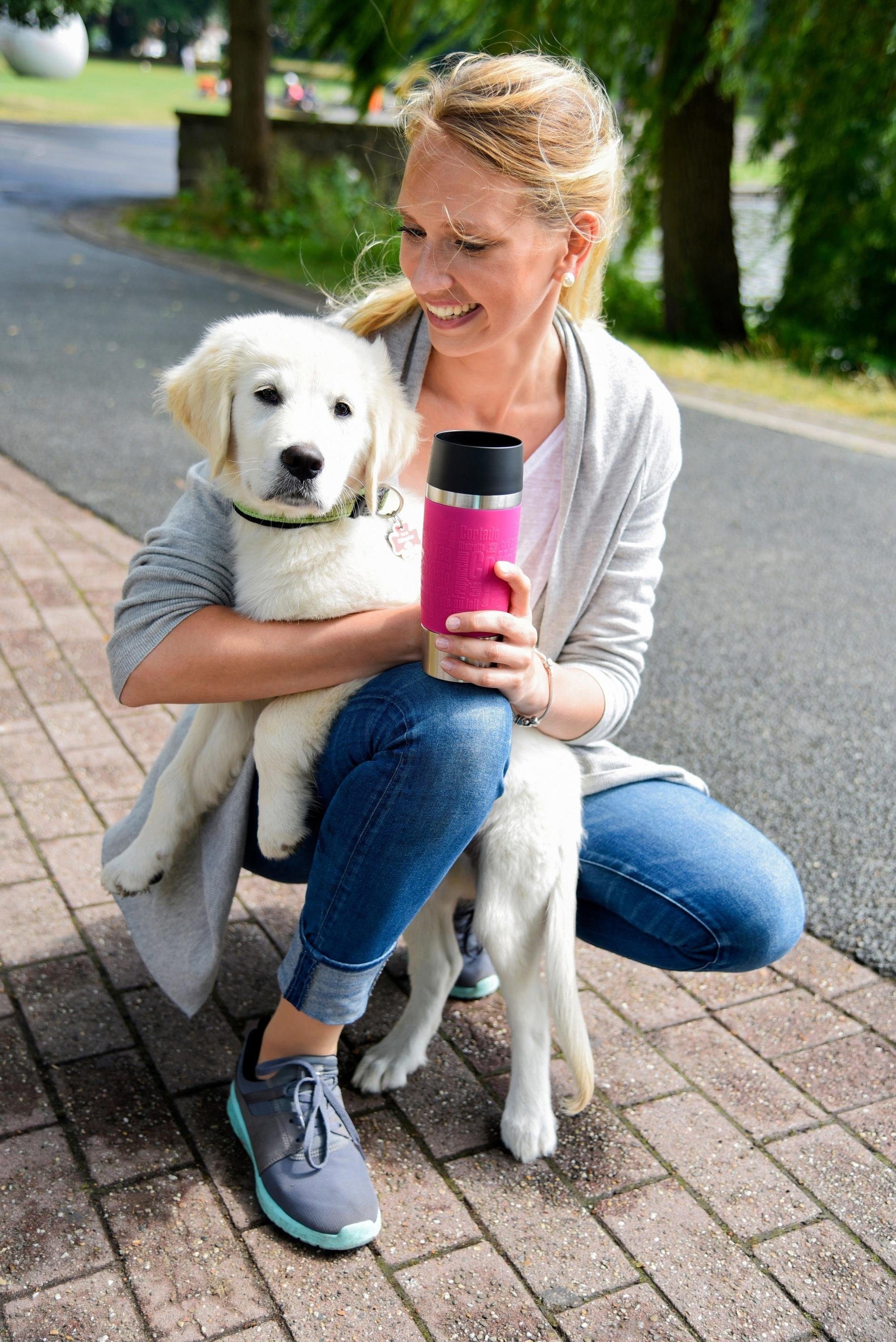 Emsa Thermobecher »Travel Mug Grande«, 0,5L, Edelstahl, 360°Trinköffnung, spülmaschinenfest,6h warm/ 12h kalt