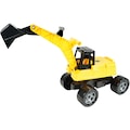 Lena® Spielzeug-Aufsitzbagger »Giga Trucks, schwarz-gelb«, Made in Europe