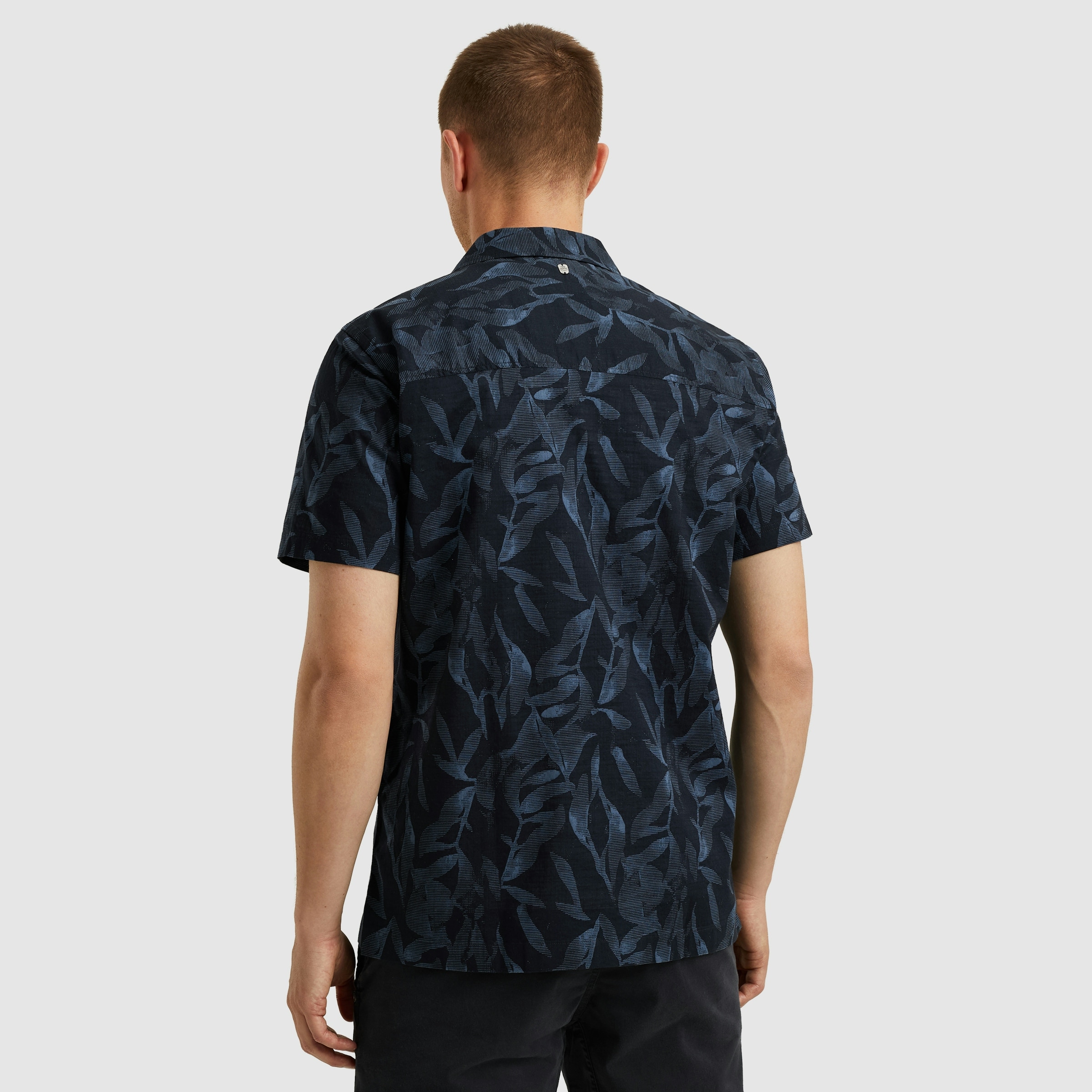 PME LEGEND Kurzarmhemd »Short Sleeve Shirt Print On Ctn Slub«, mit floralem Muster