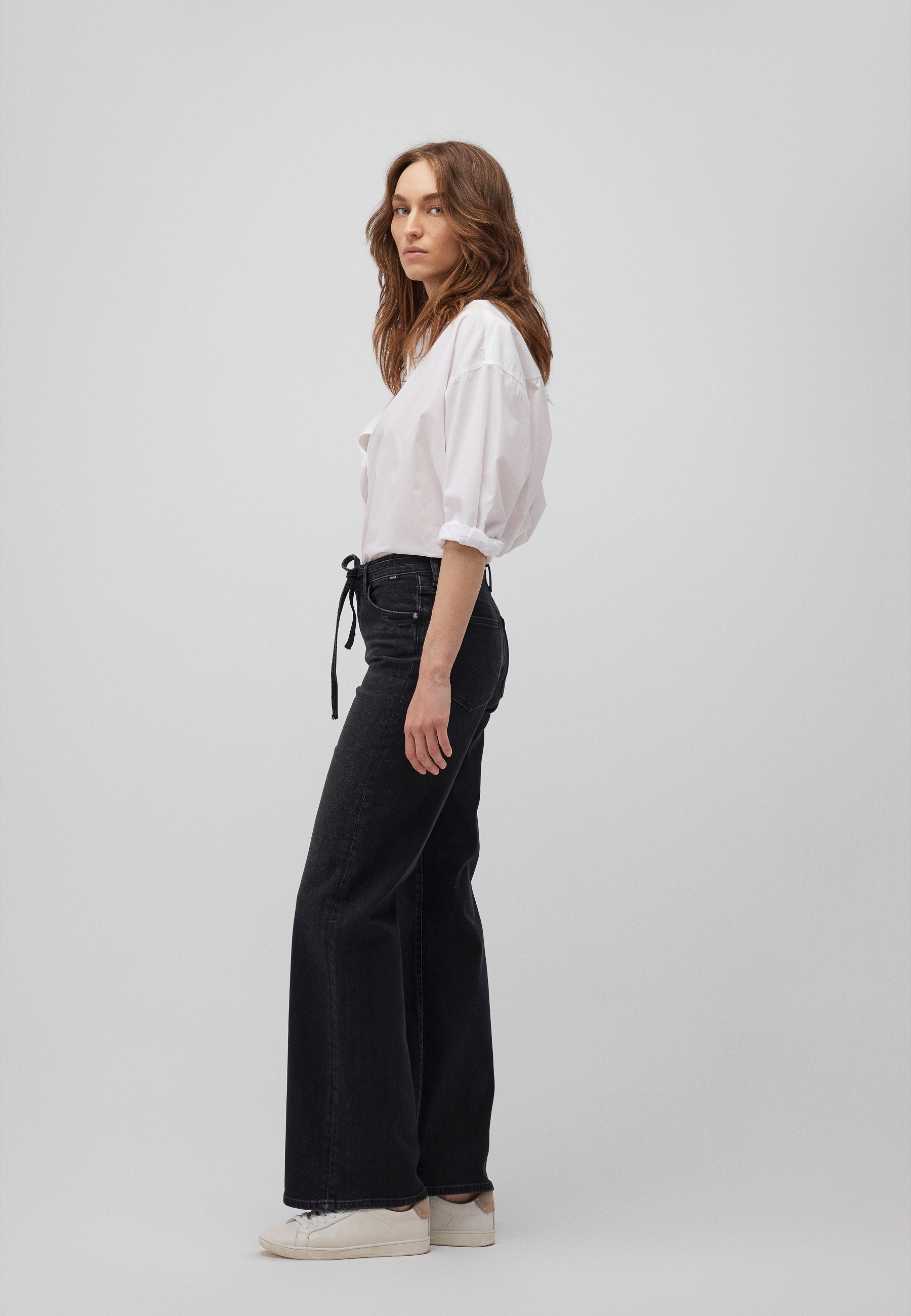 Mavi Loose-fit-Jeans »MALIBU WITH BELT«, Loose Wide Leg Jeans