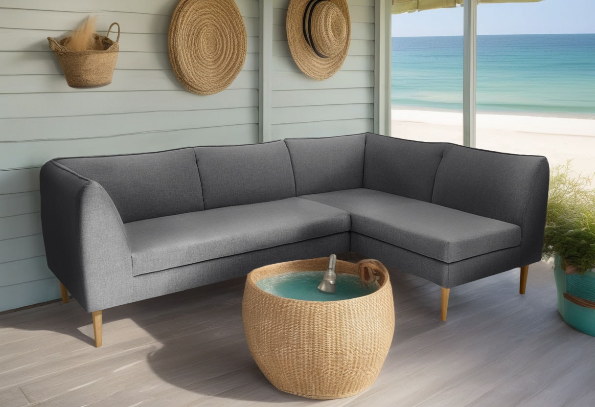 DOMO collection Sofa-Eckelement "Filho, individuell erweiterbar", Polstermöbel für Terrasse, Garten und Balkon, speziell