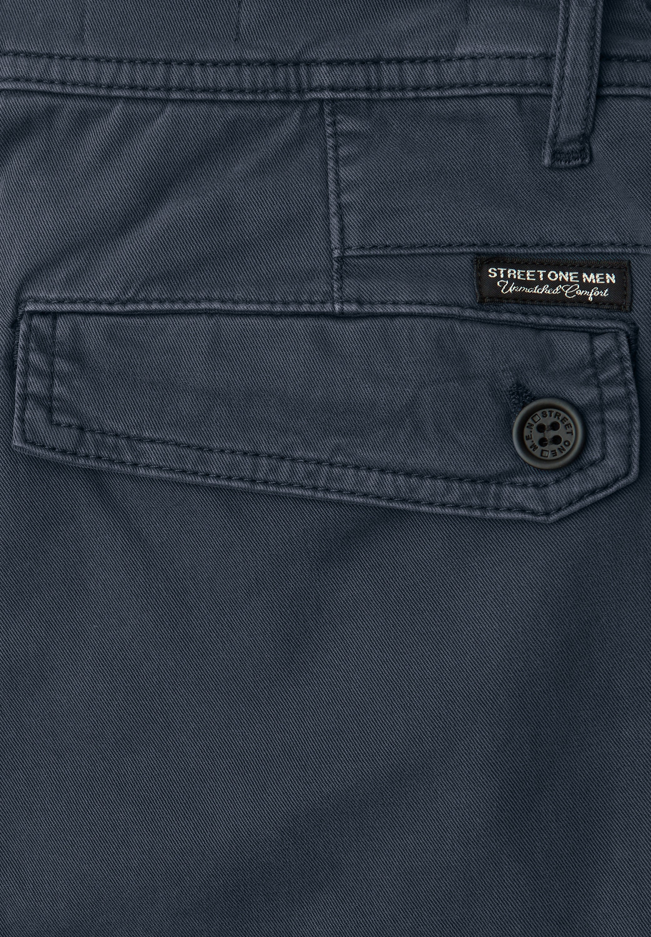 STREET ONE MEN Chinohose  aus Baumwolle mit Stretchanteil