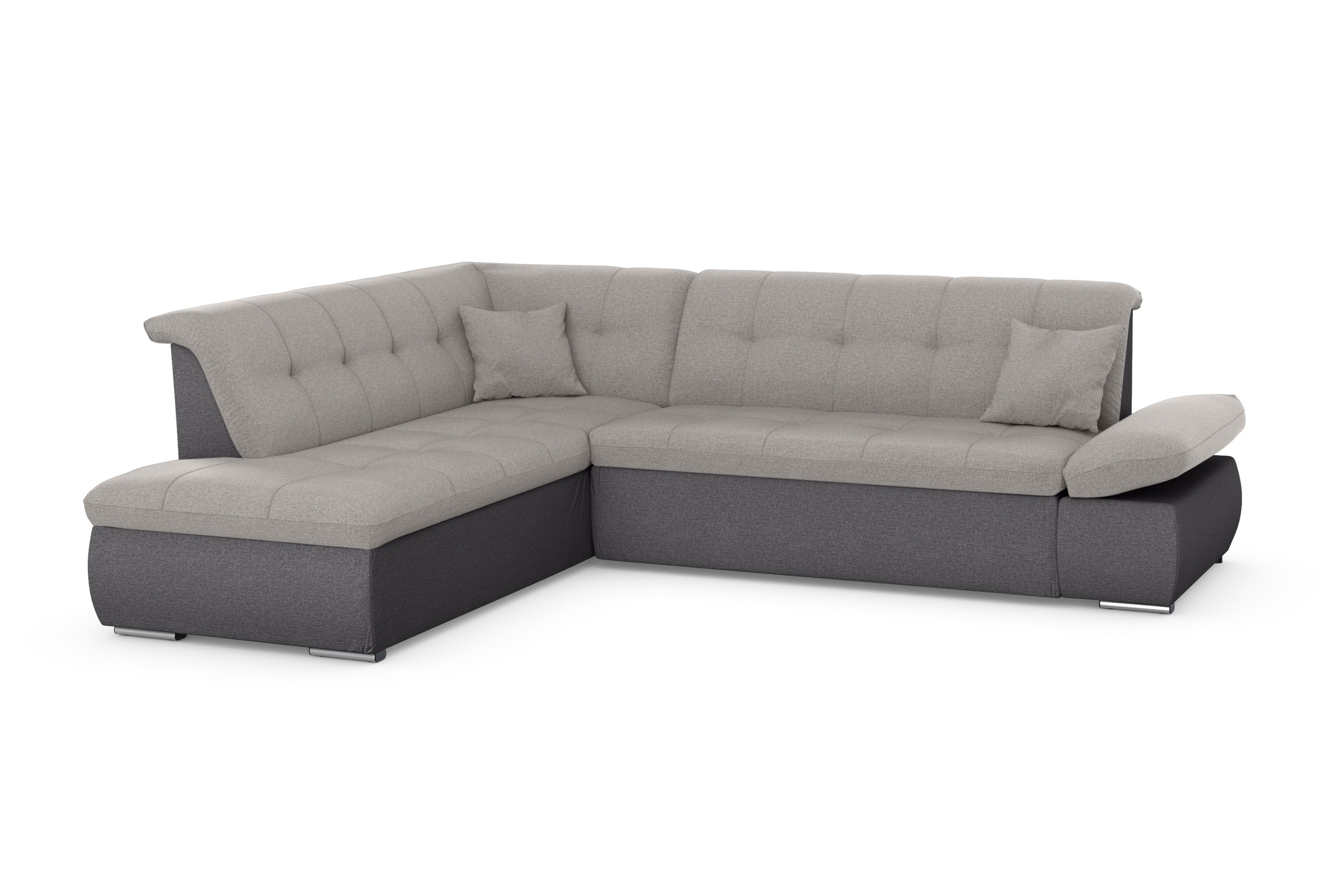 DOMO collection Ecksofa »Moric L-Form«, wahlweise mit Bettfunktion und Armlehnenverstellung, auch in Cord