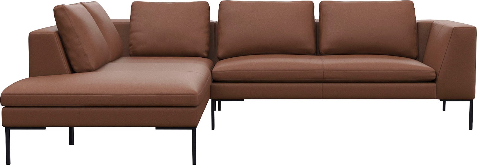 FLEXLUX Ecksofa "Loano, superbequemer Sitzkomfort durch Kaltschaum im Sitz" günstig online kaufen