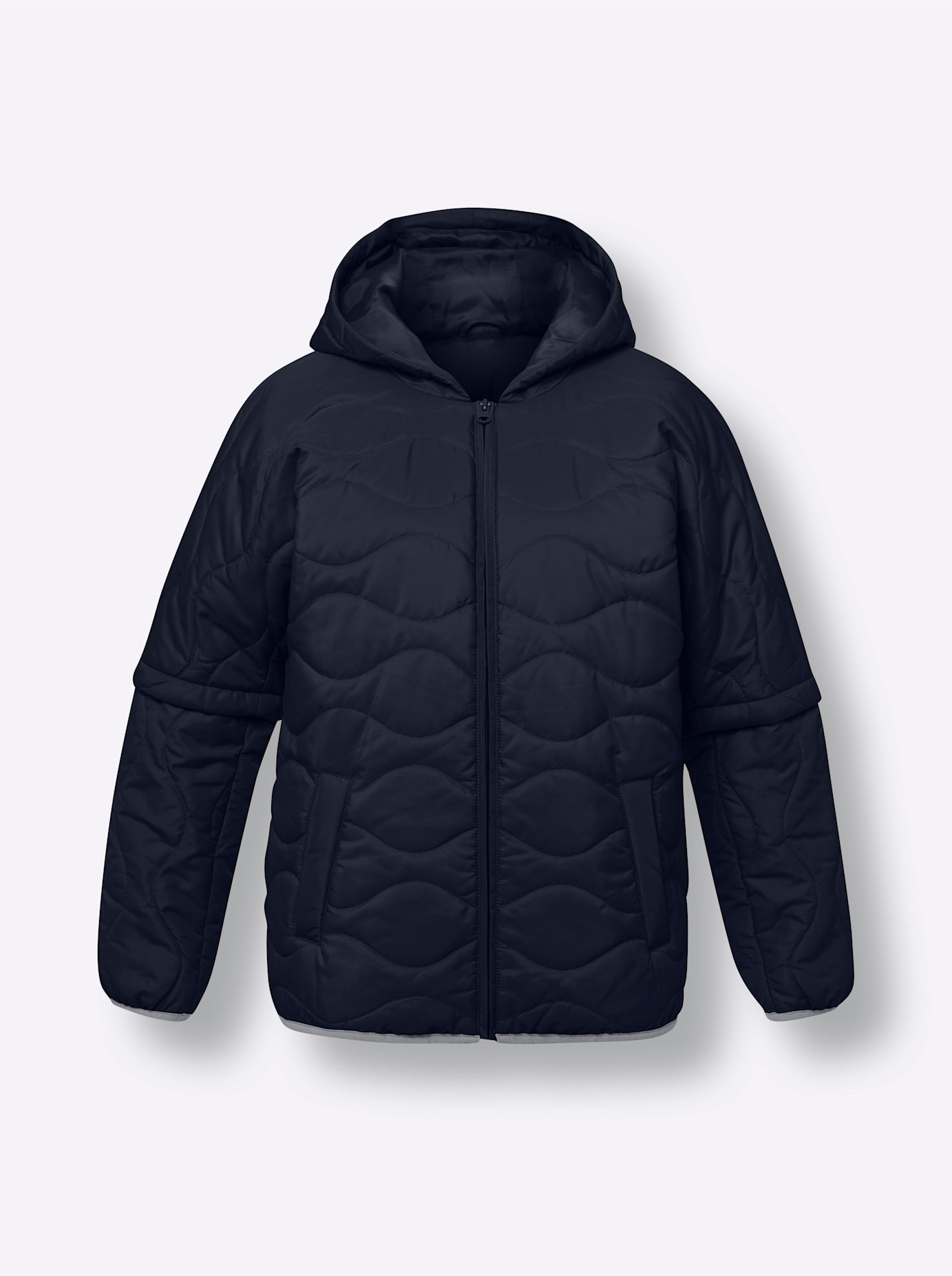 Classic Basics Steppjacke, mit Kapuze