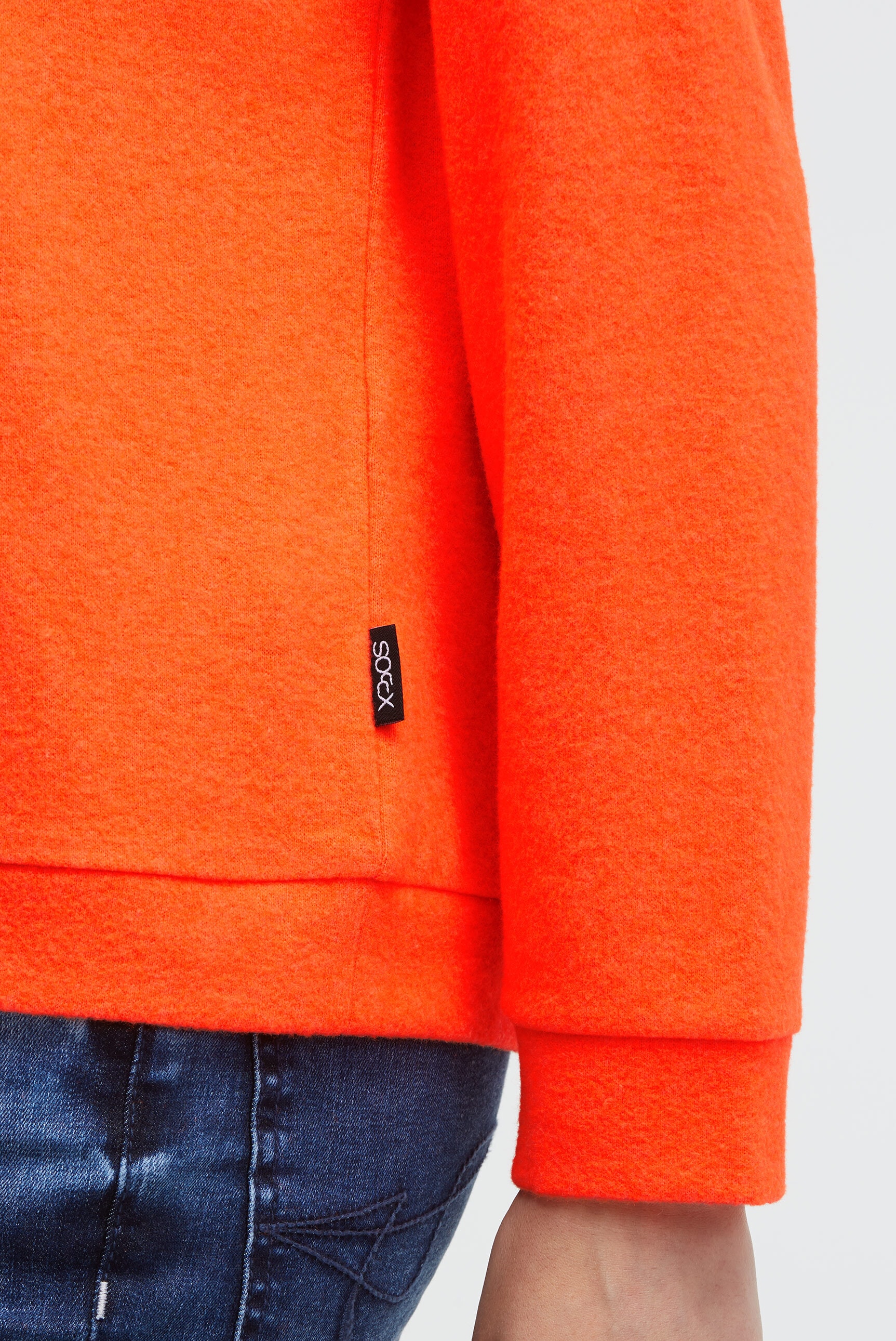 SOCCX Kapuzenpullover aus Flauschstrick