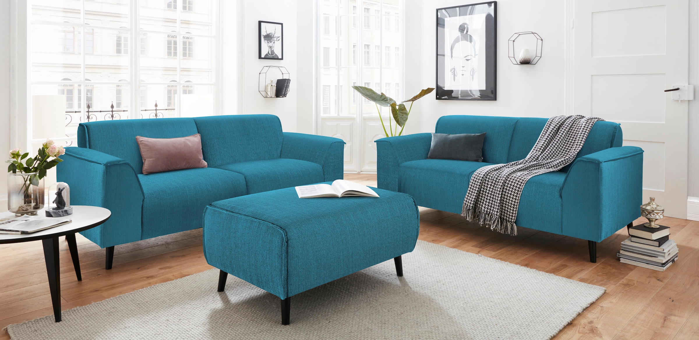 DOMO collection 2,5-Sitzer »Amora inklusive komfortablen Federkern für mehr Sitzkomfort«, zeitlos und bequem