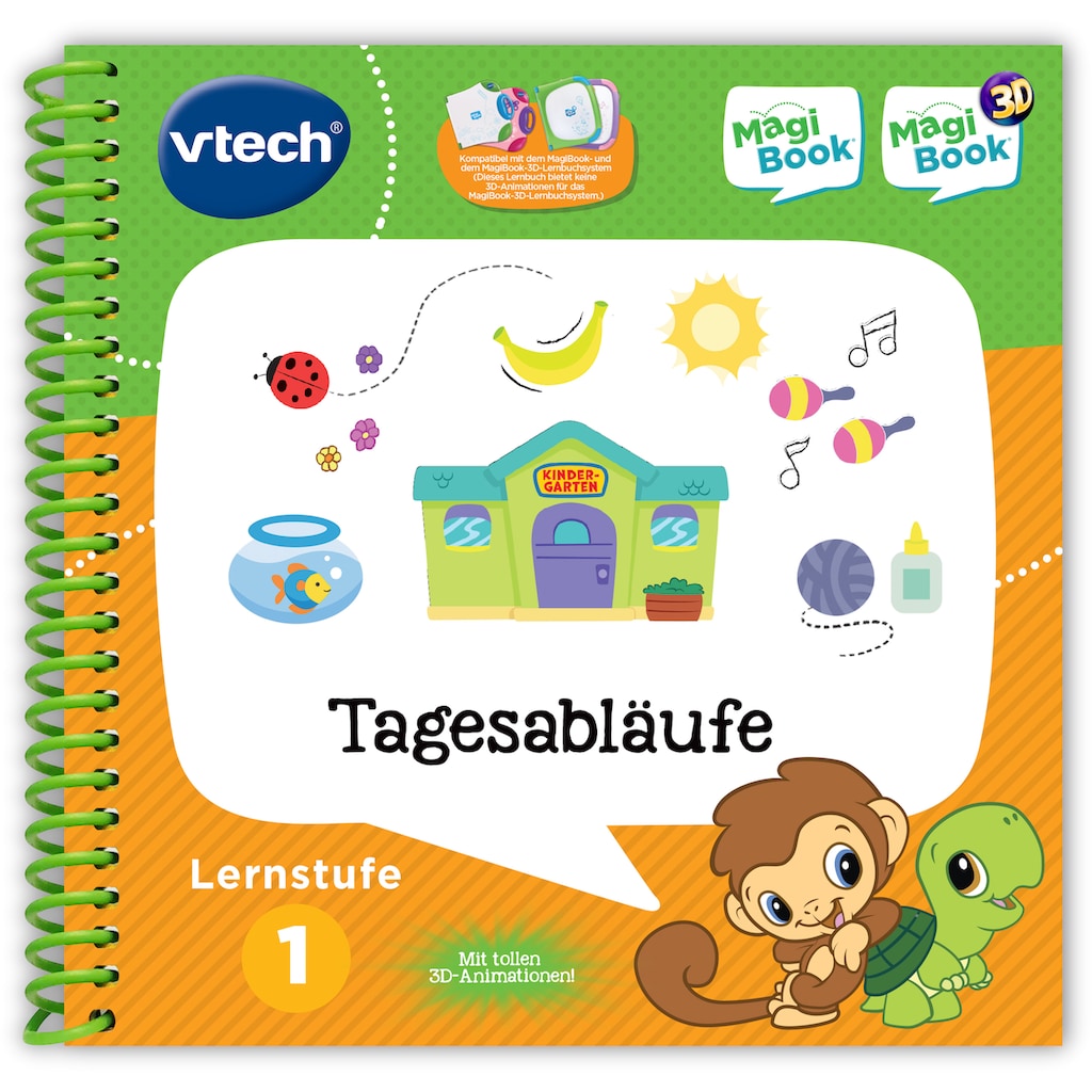 Vtech® Buch »MagiBook Lernbücher-Set Lernstufe 1«, (3-tlg. Set)