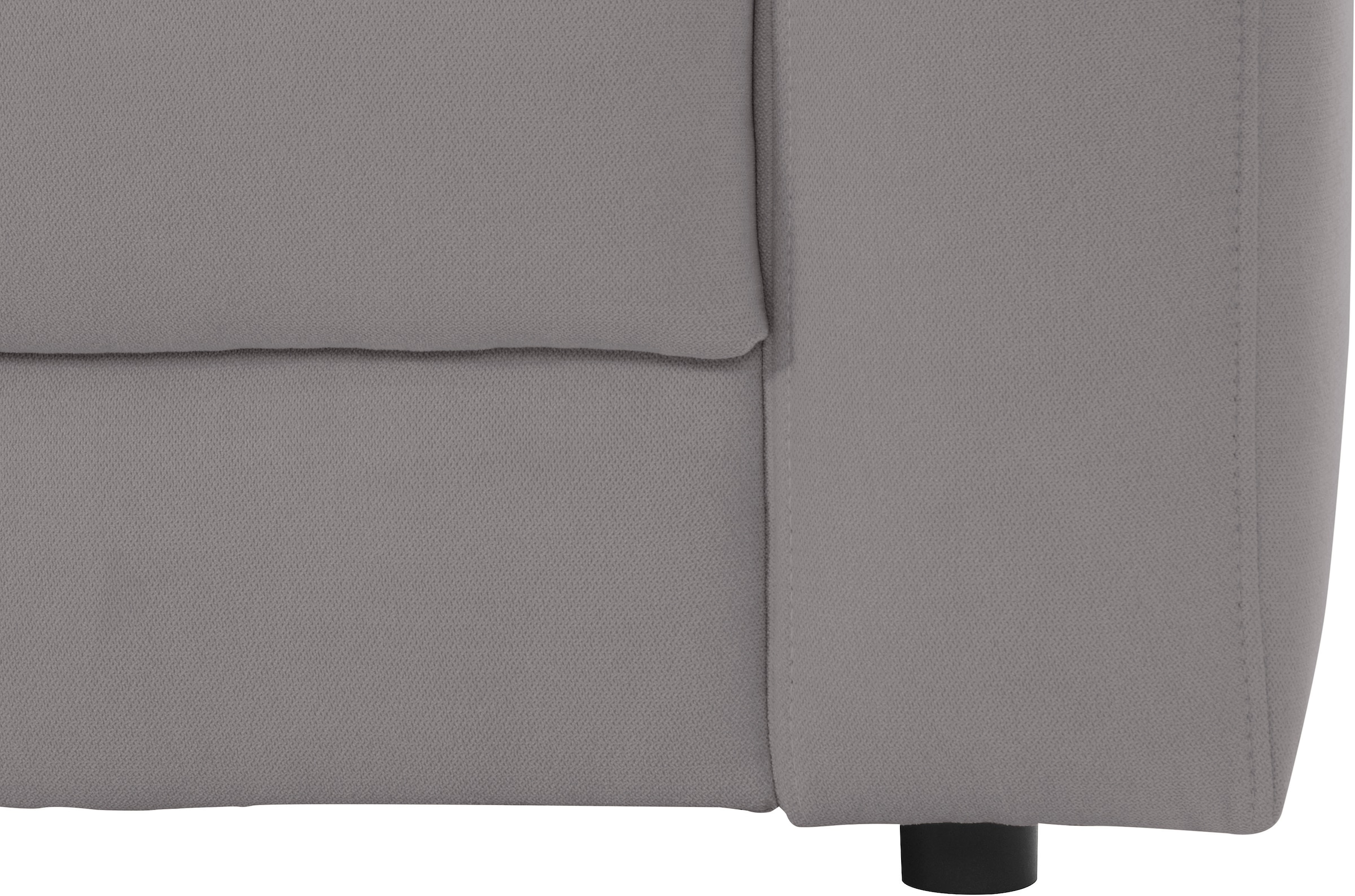 Places of Style Ecksofa »Bloomfield, L-Form«, extra tiefe Sitzfläche, wahlweise mit Sitztiefenverstellung