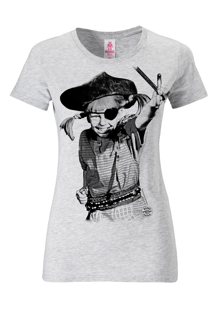 LOGOSHIRT T-Shirt »Pippi Langstrumpf - Pirat«, mit niedlichem Print
